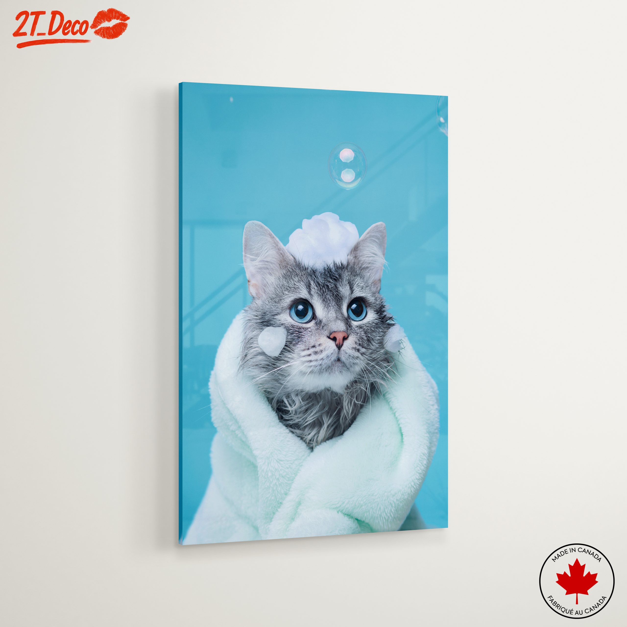 Cute Cat Bathing with Bubbles - Image 6