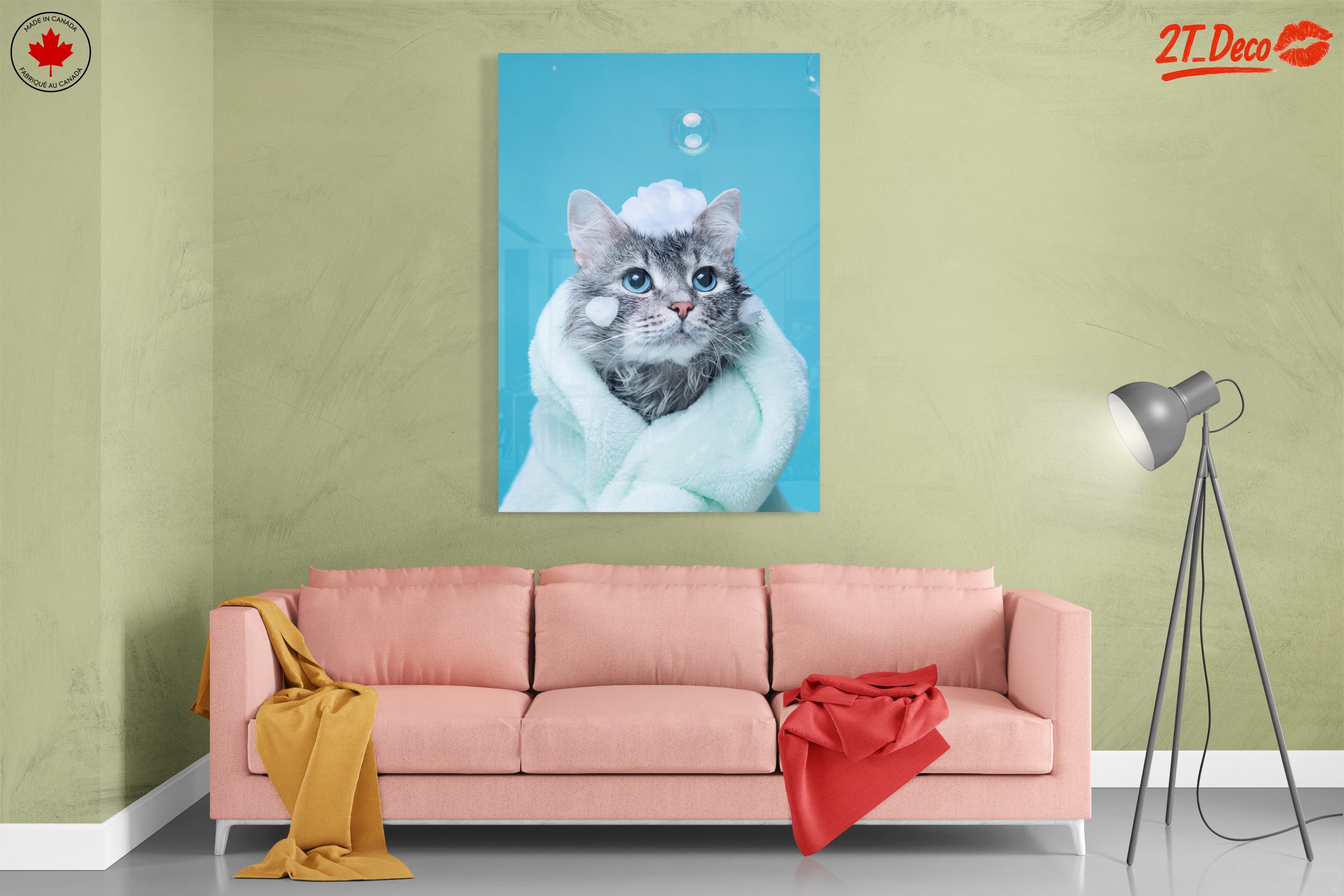 Cute Cat Bathing with Bubbles - Image 7