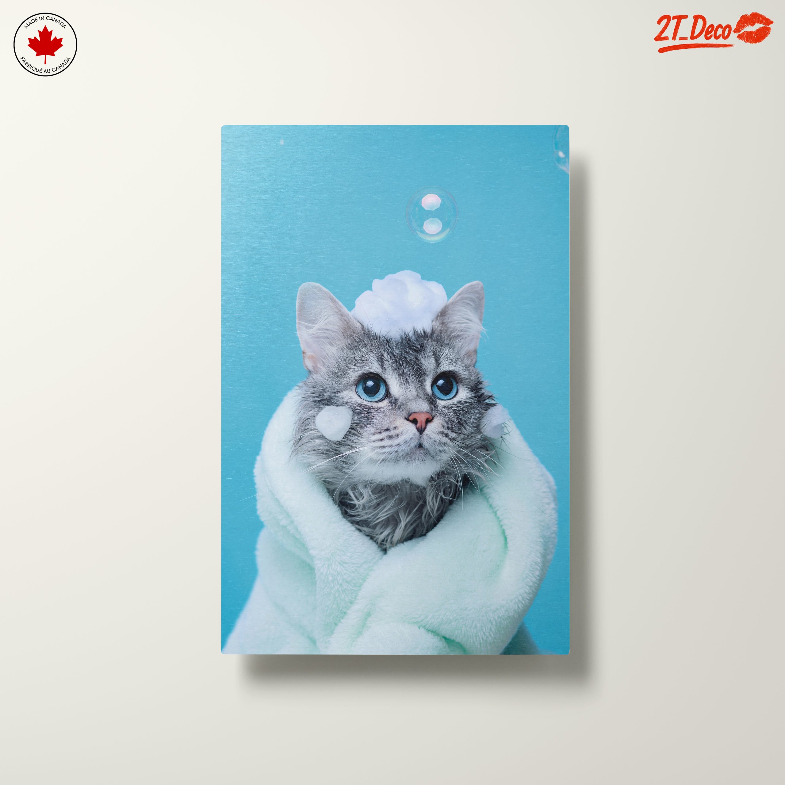 Cute Cat Bathing with Bubbles - Image 10