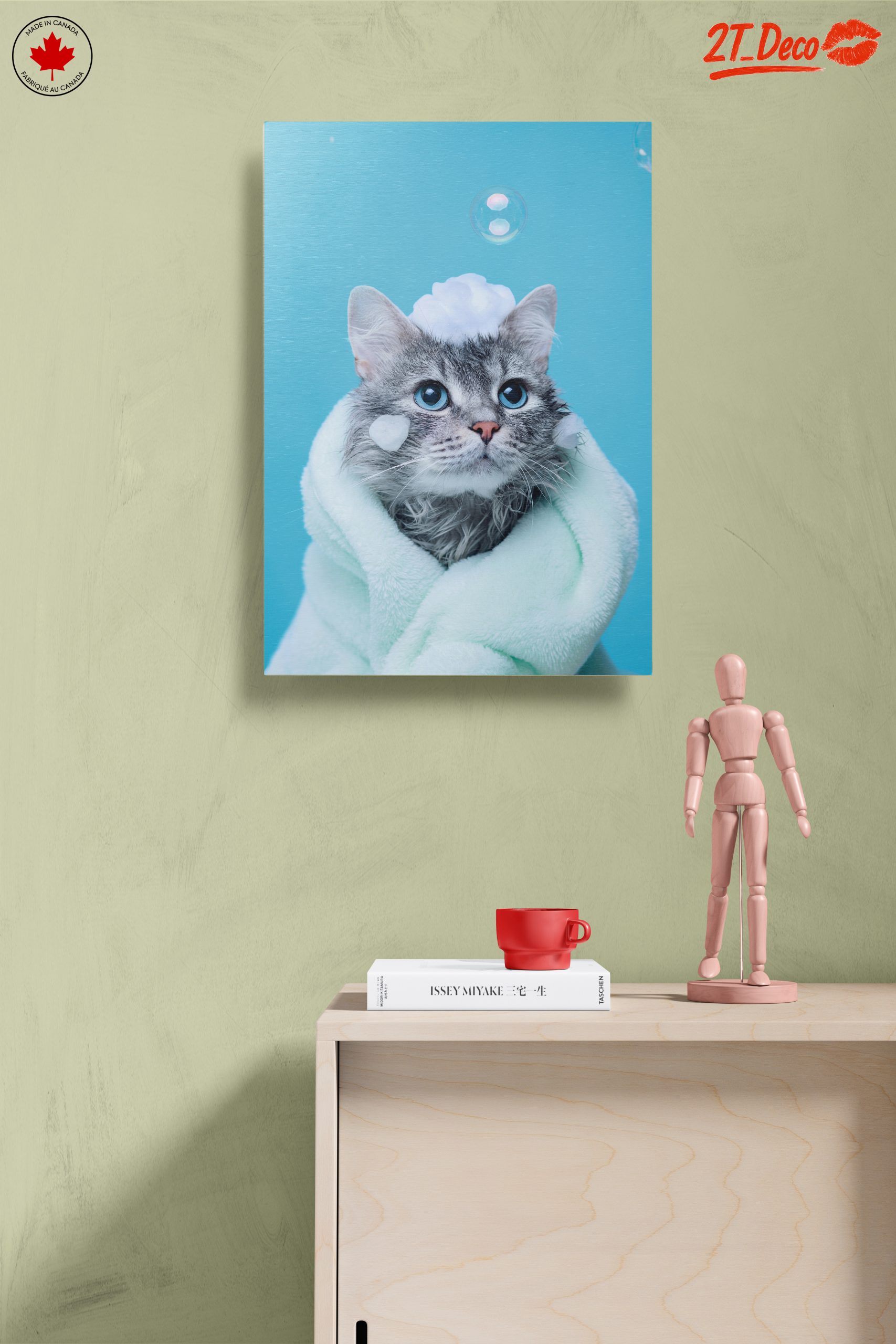 Cute Cat Bathing with Bubbles - Image 14