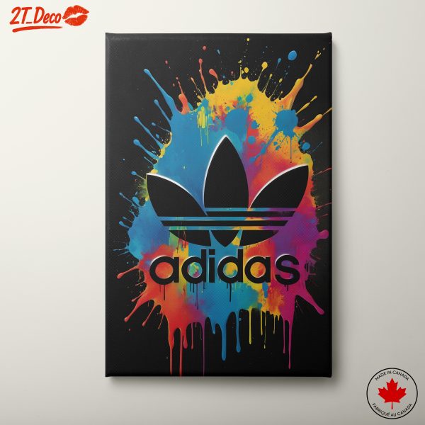 Adidas Logo Art with Color Splash