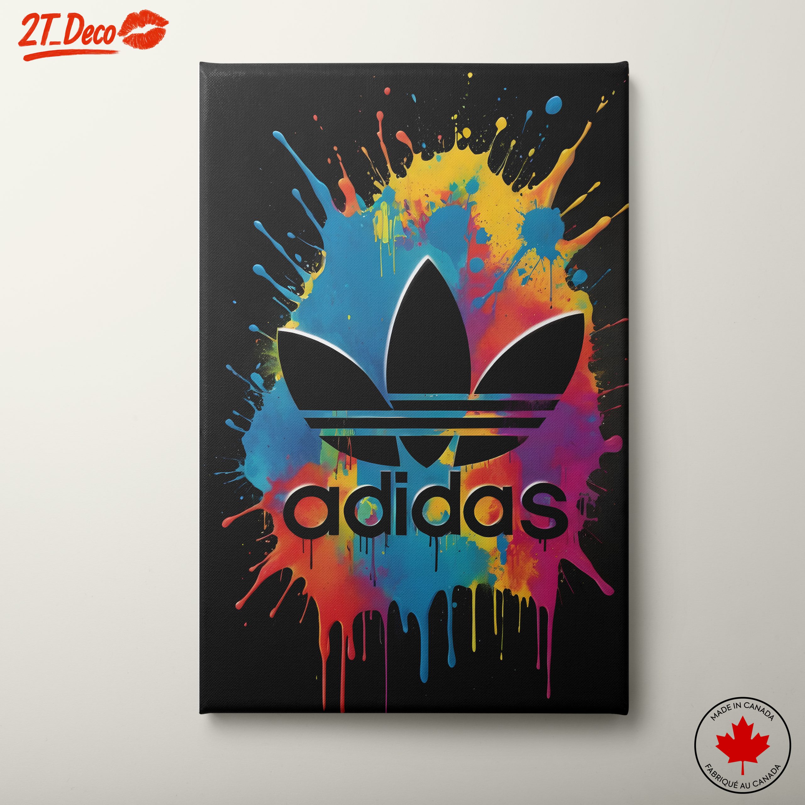 Adidas Logo Art with Color Splash