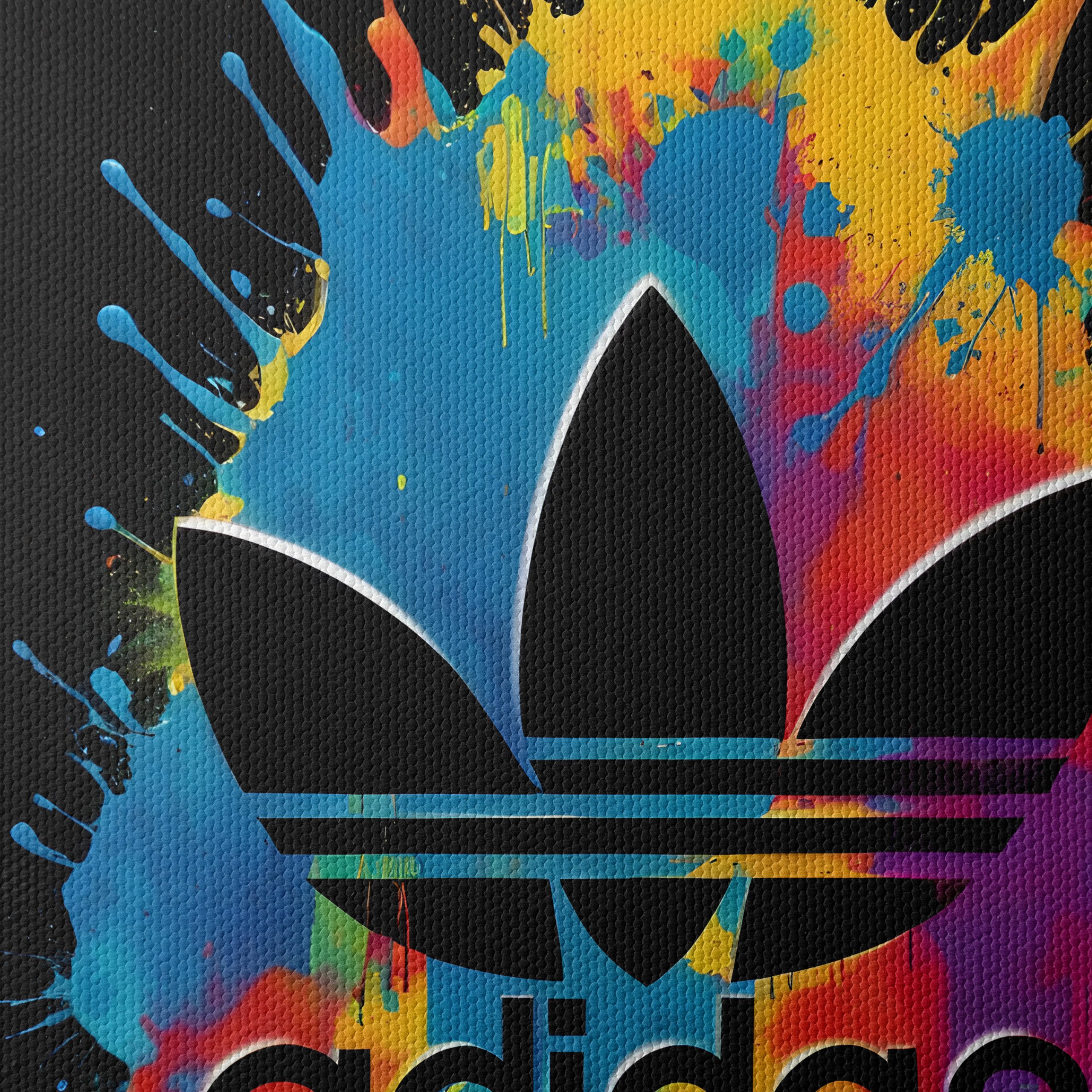 Adidas Logo Art with Color Splash - Image 4