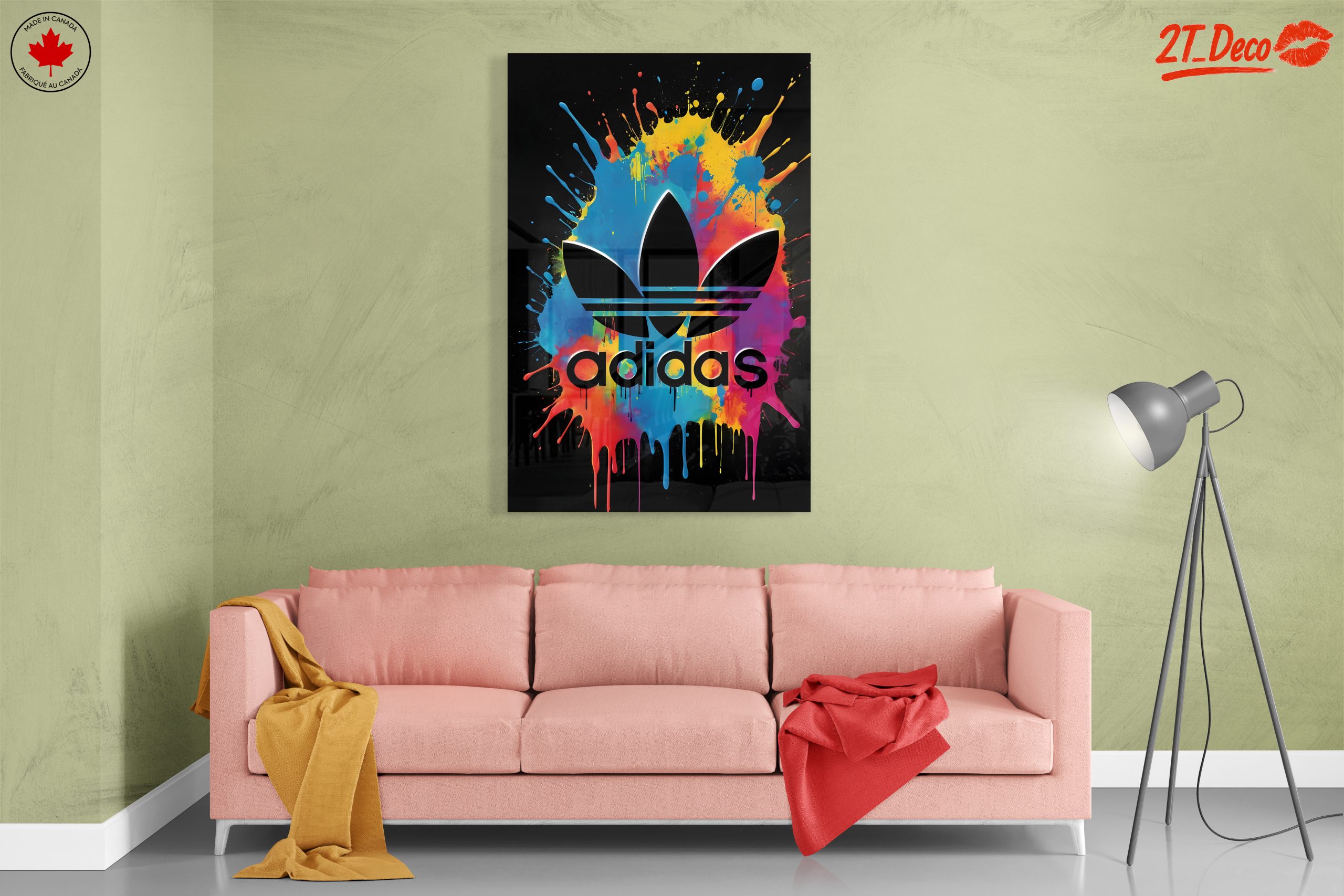 Adidas Logo Art with Color Splash - Image 7