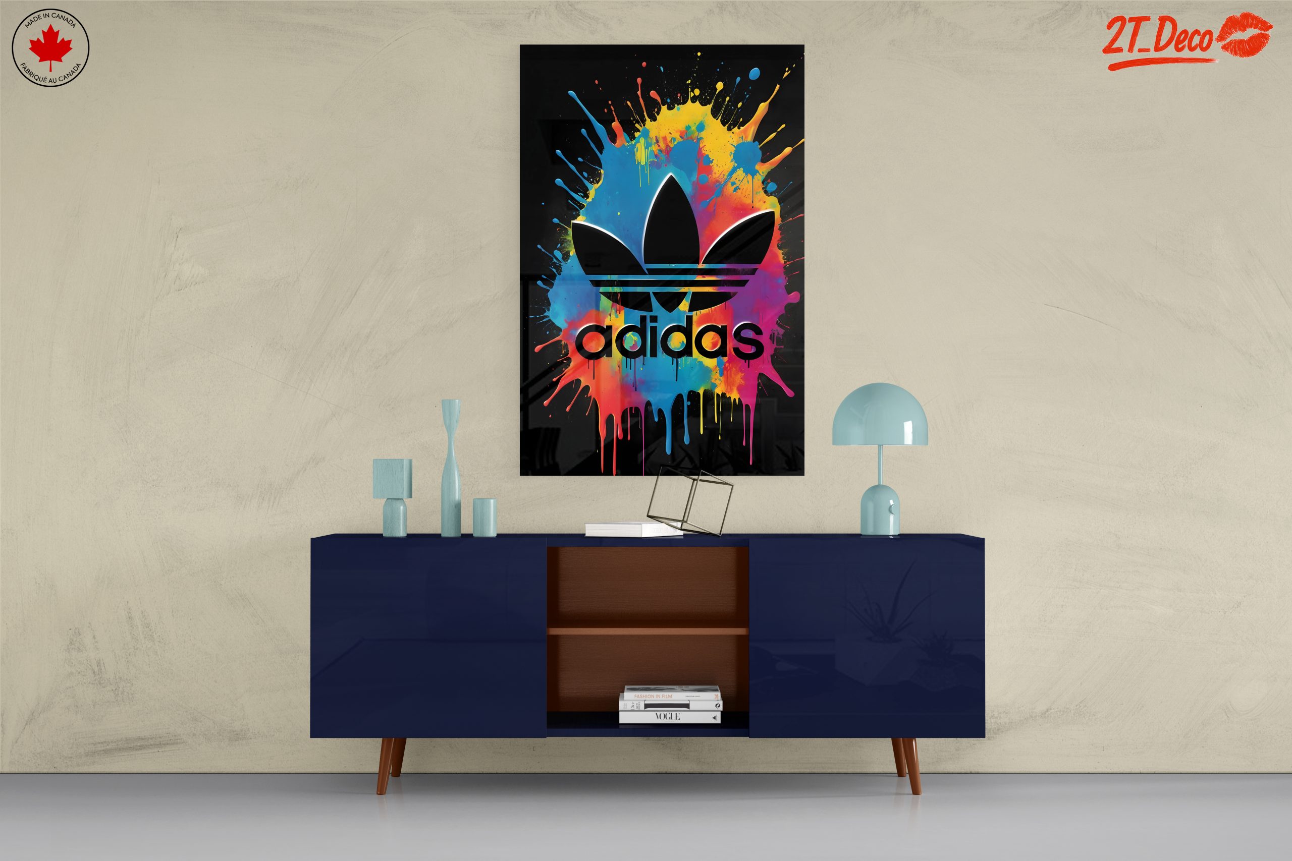 Adidas Logo Art with Color Splash - Image 8