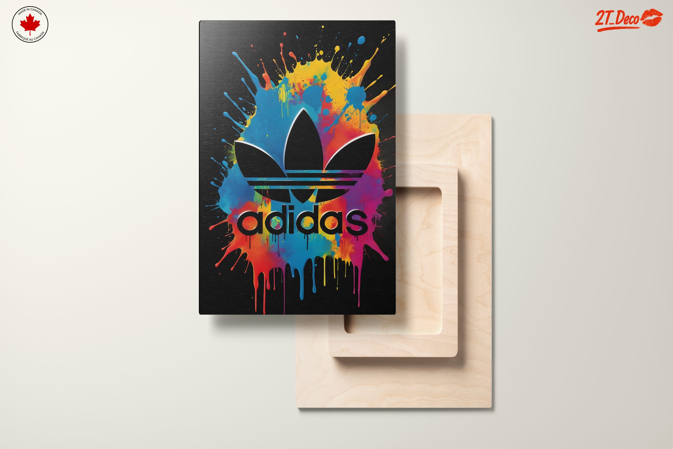 Adidas Logo Art with Color Splash - Image 11