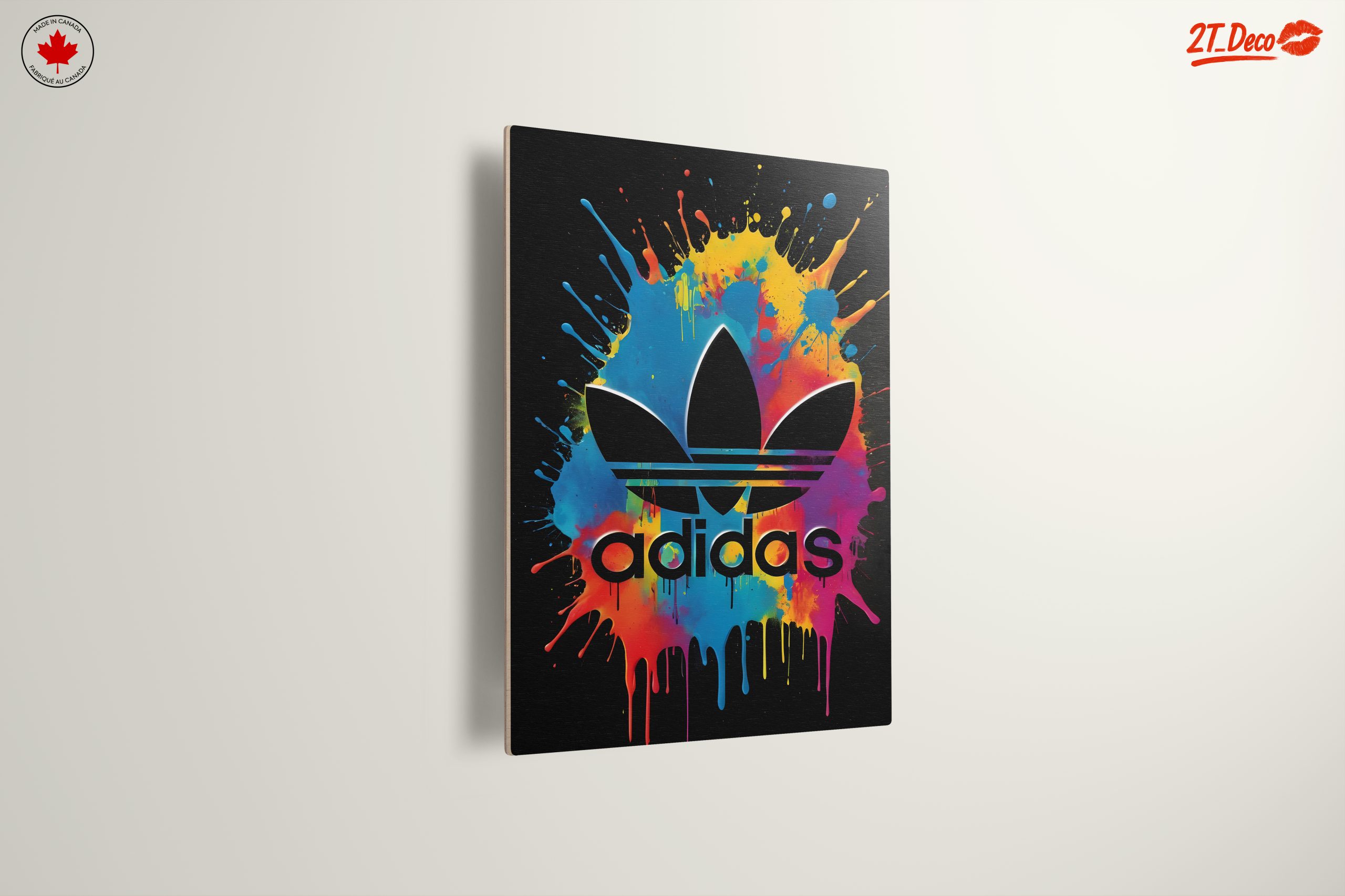 Adidas Logo Art with Color Splash - Image 13