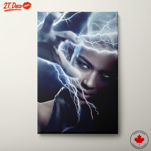 Marvel Storm Artwork Featuring Lightning