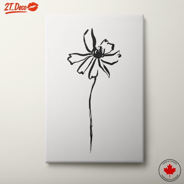 Stylized Abstract Botanical Flower Art