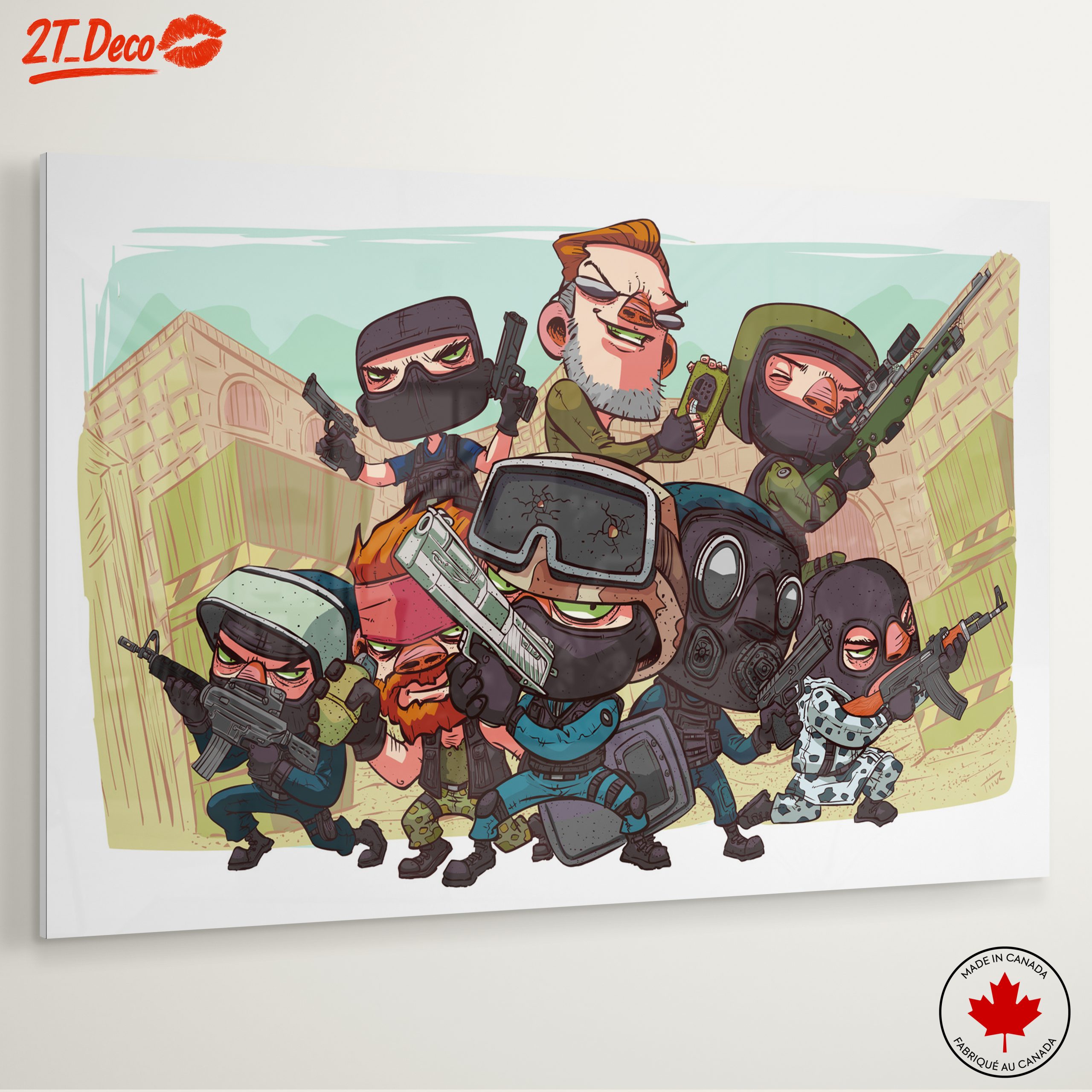 Colorful Cartoon Action Figures in Dynamic Poses - Image 6