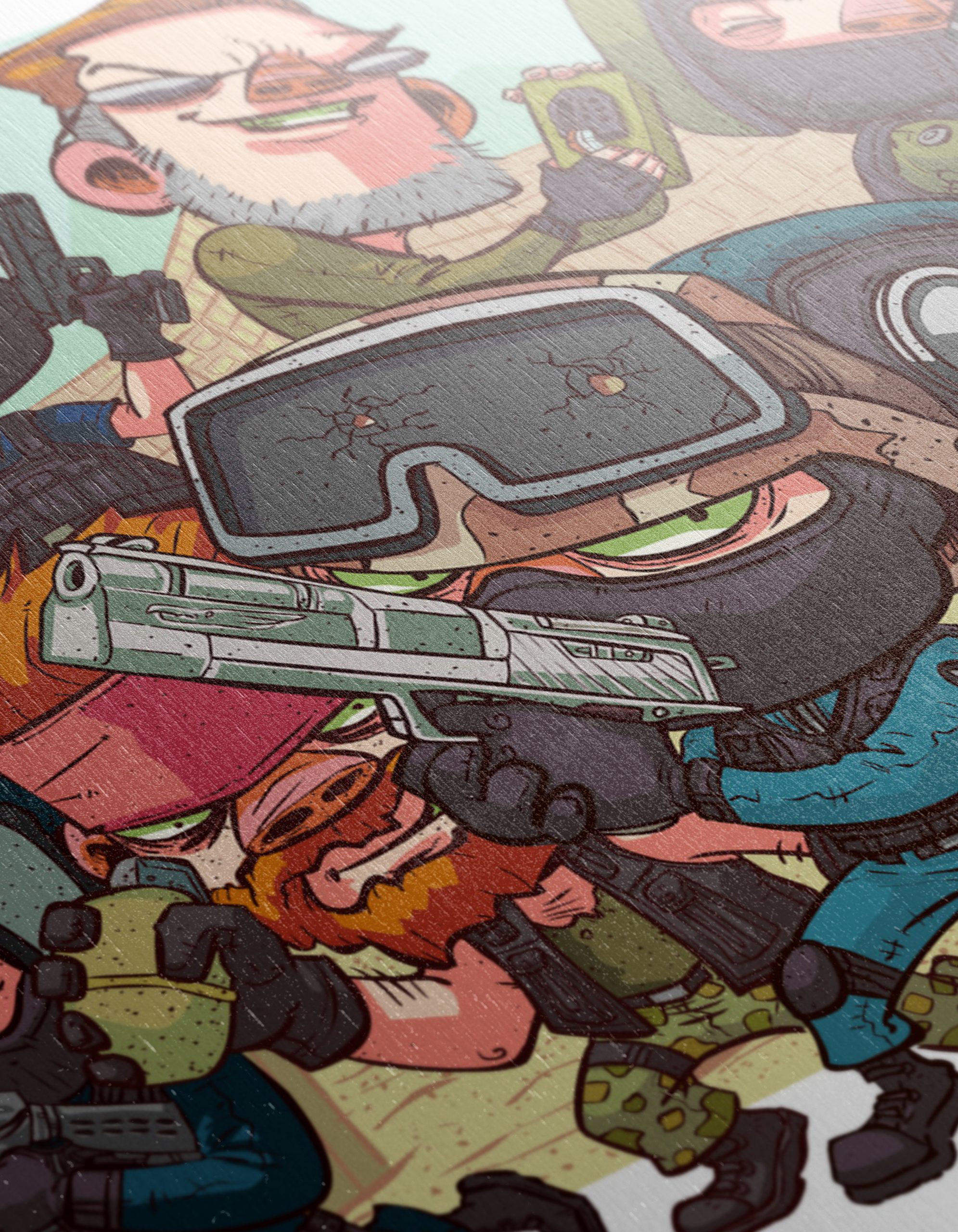 Colorful Cartoon Action Figures in Dynamic Poses - Image 12