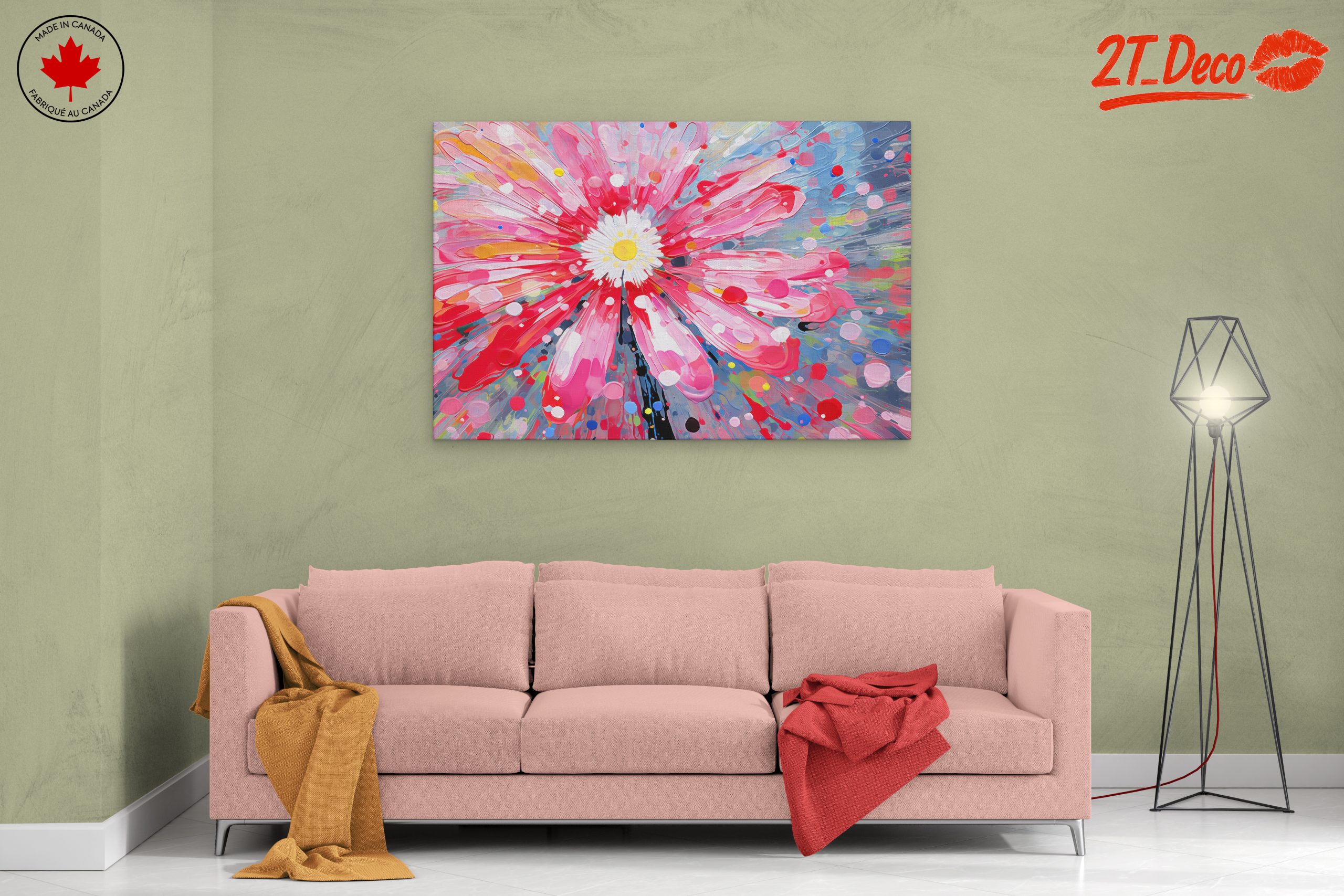 Vibrant Floral Abstract Art 3 - Image 2