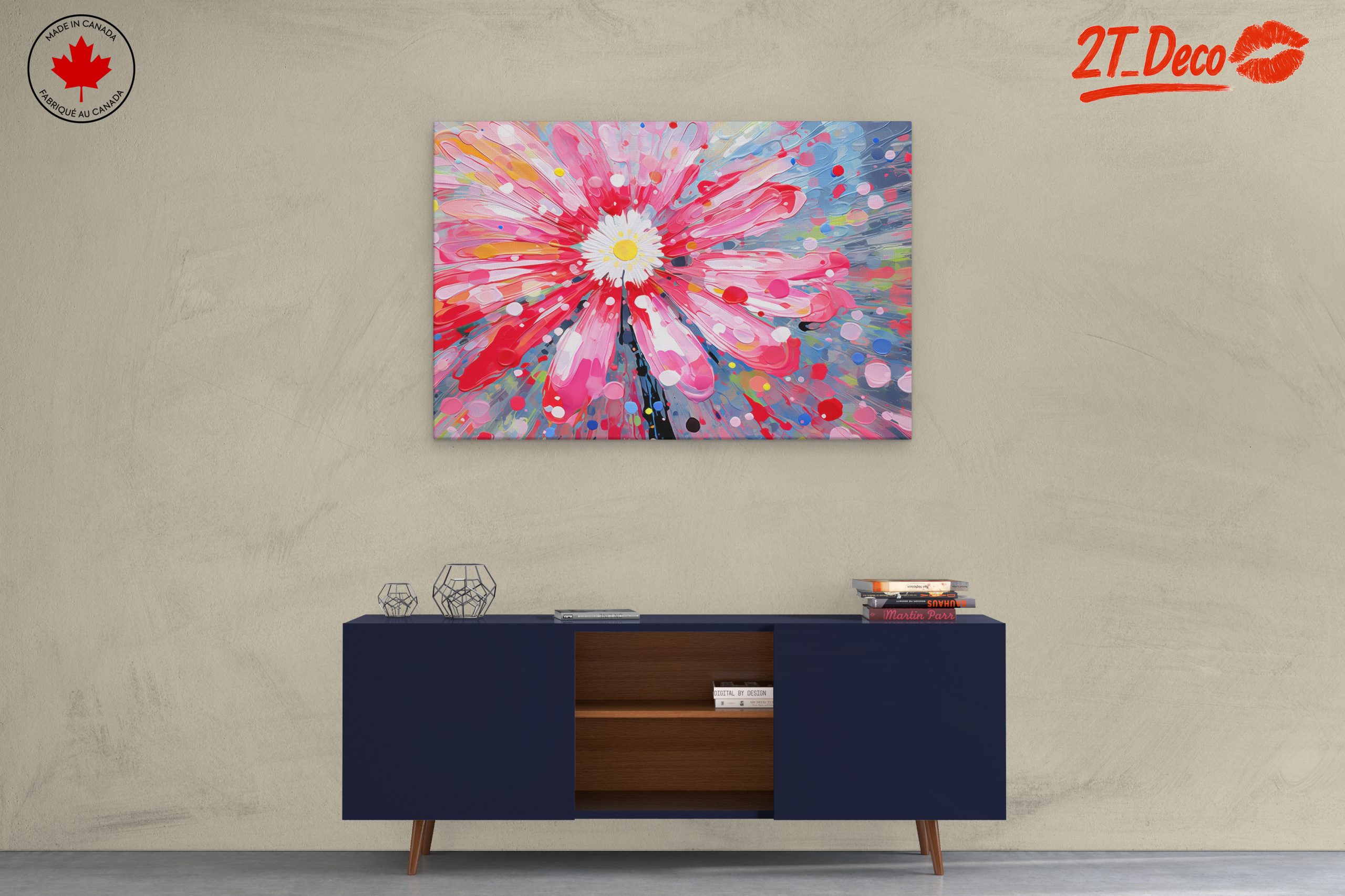 Vibrant Floral Abstract Art 3 - Image 3