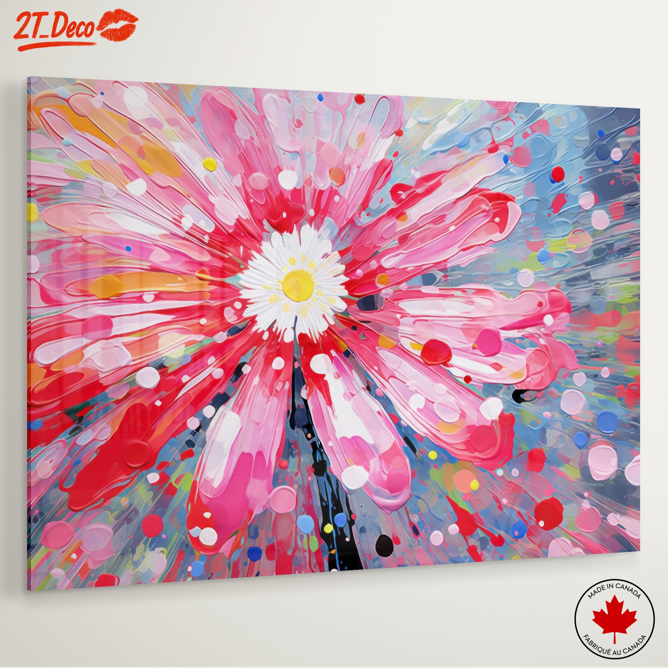 Vibrant Floral Abstract Art 3 - Image 6