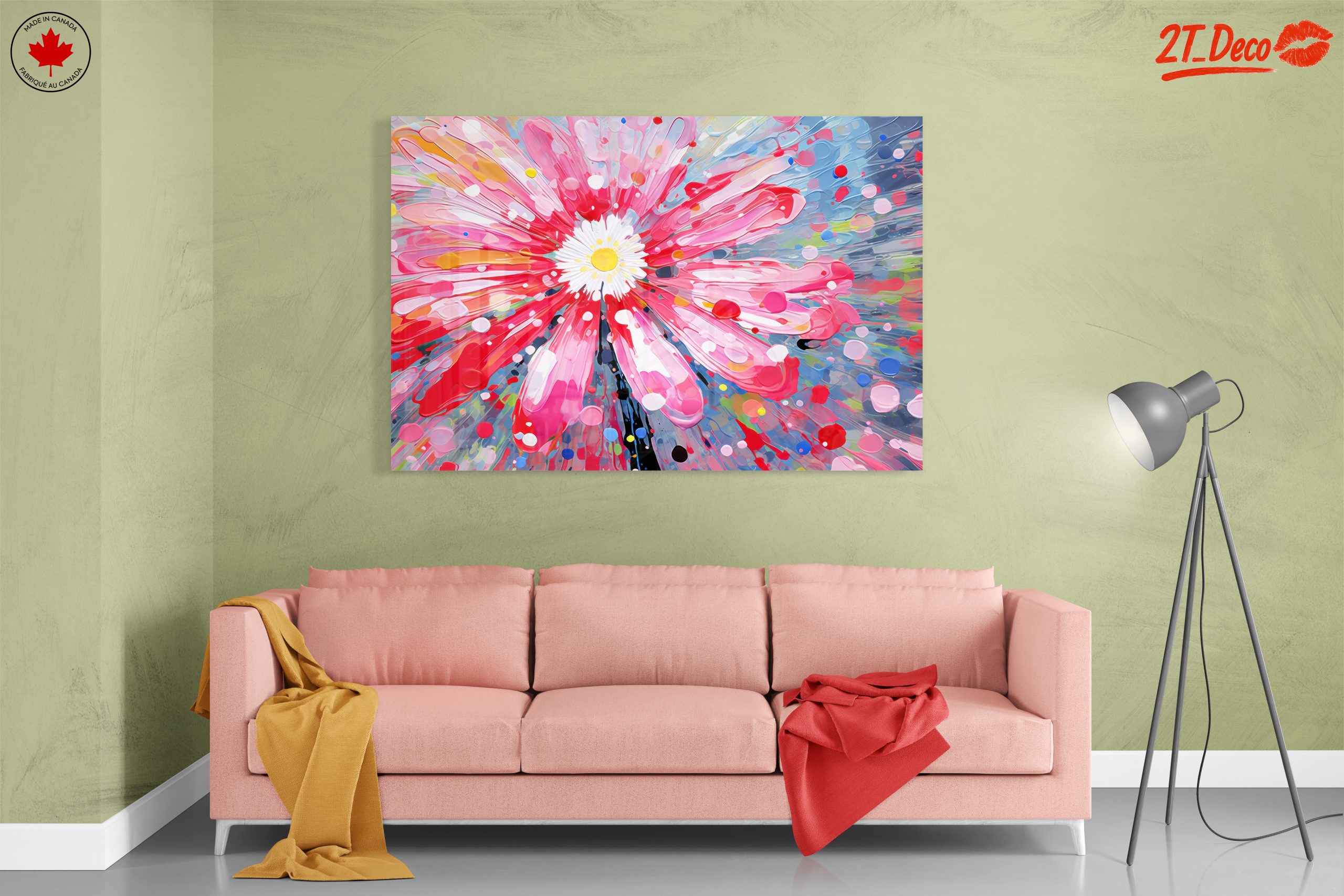 Vibrant Floral Abstract Art 3 - Image 7