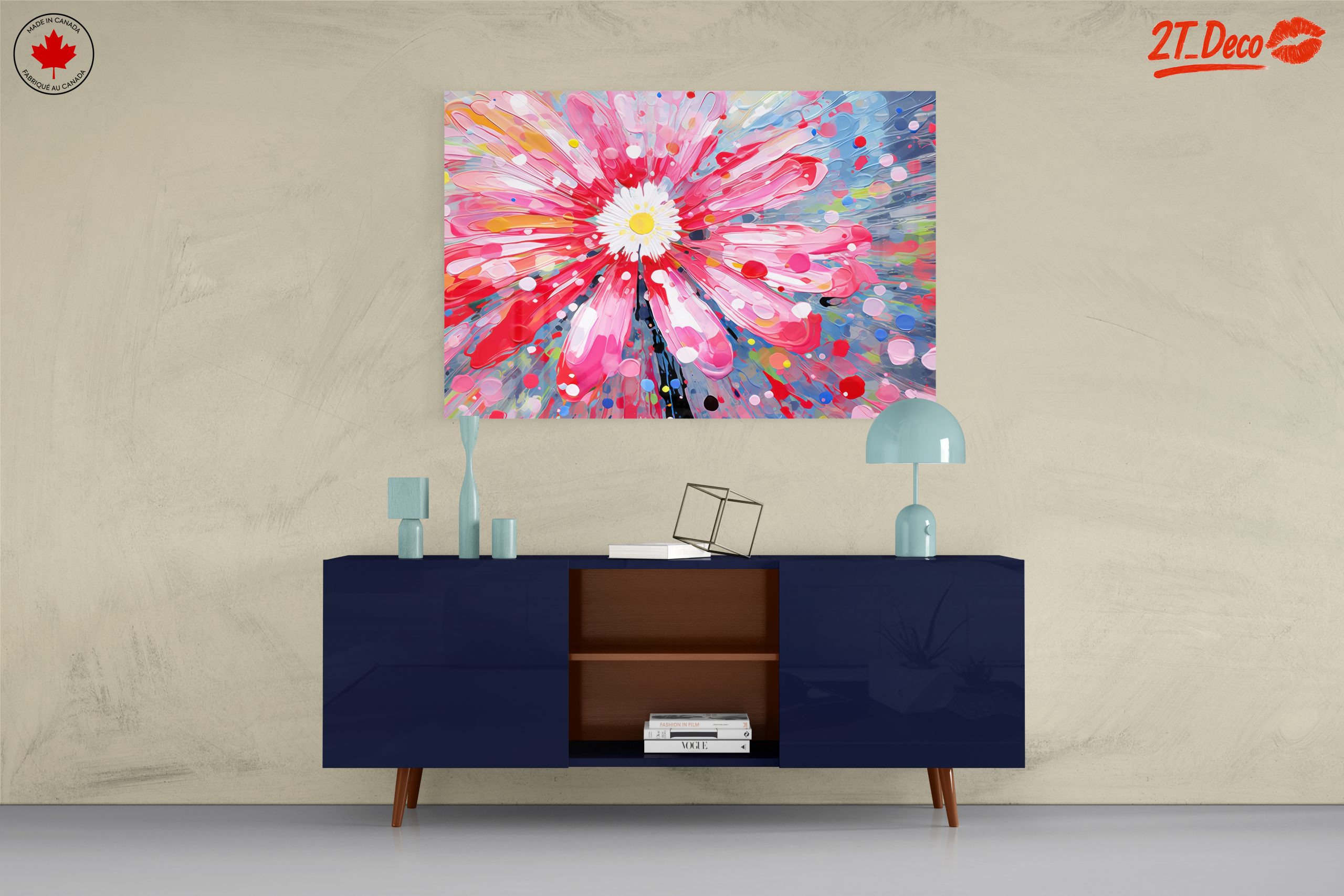 Vibrant Floral Abstract Art 3 - Image 8