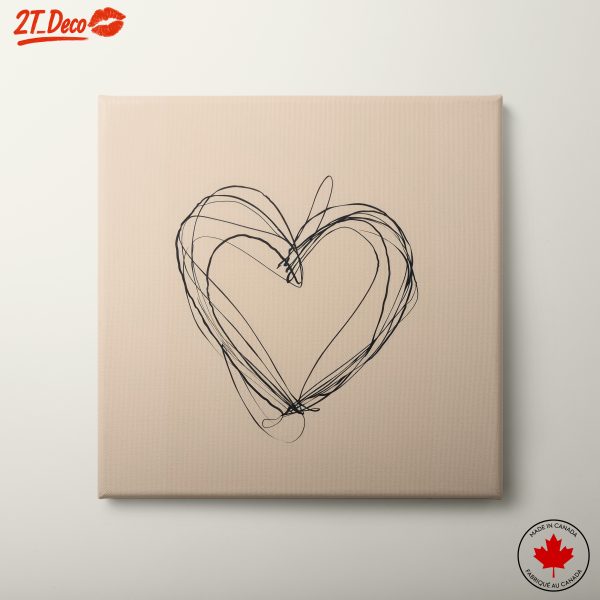 Minimalist Abstract Heart Illustration