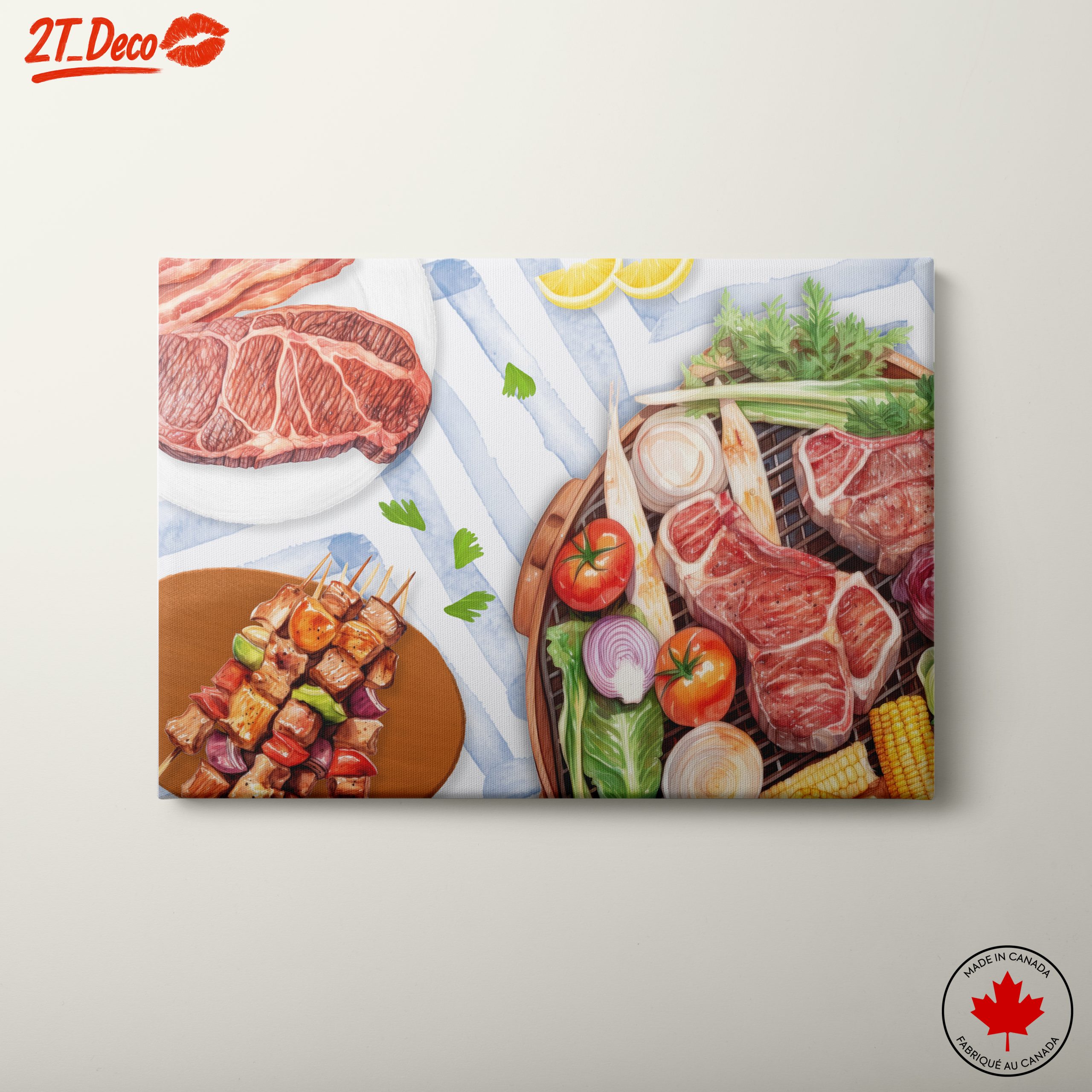 Vibrant Abstract Food Composition