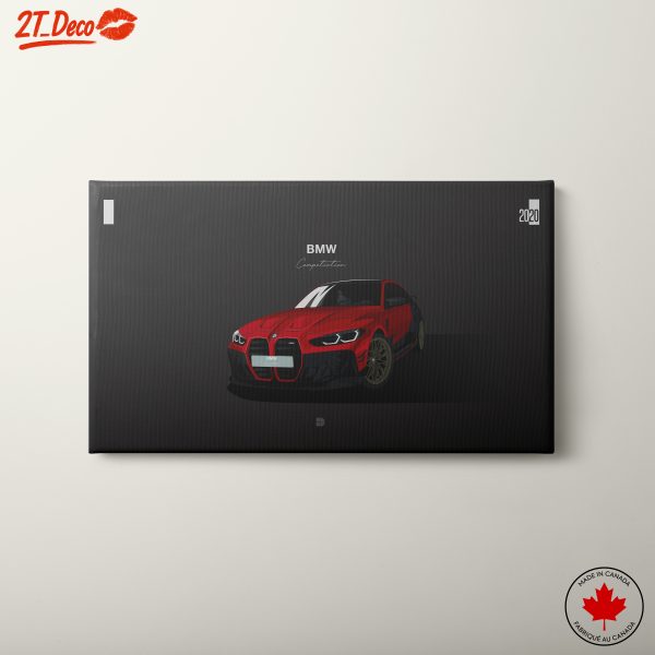 Stylized BMW Competition Car Artwork