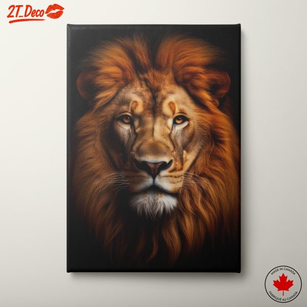 Majestic Lion Portrait Wall Art 4