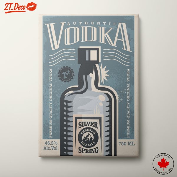 Authentic Vintage Vodka Art