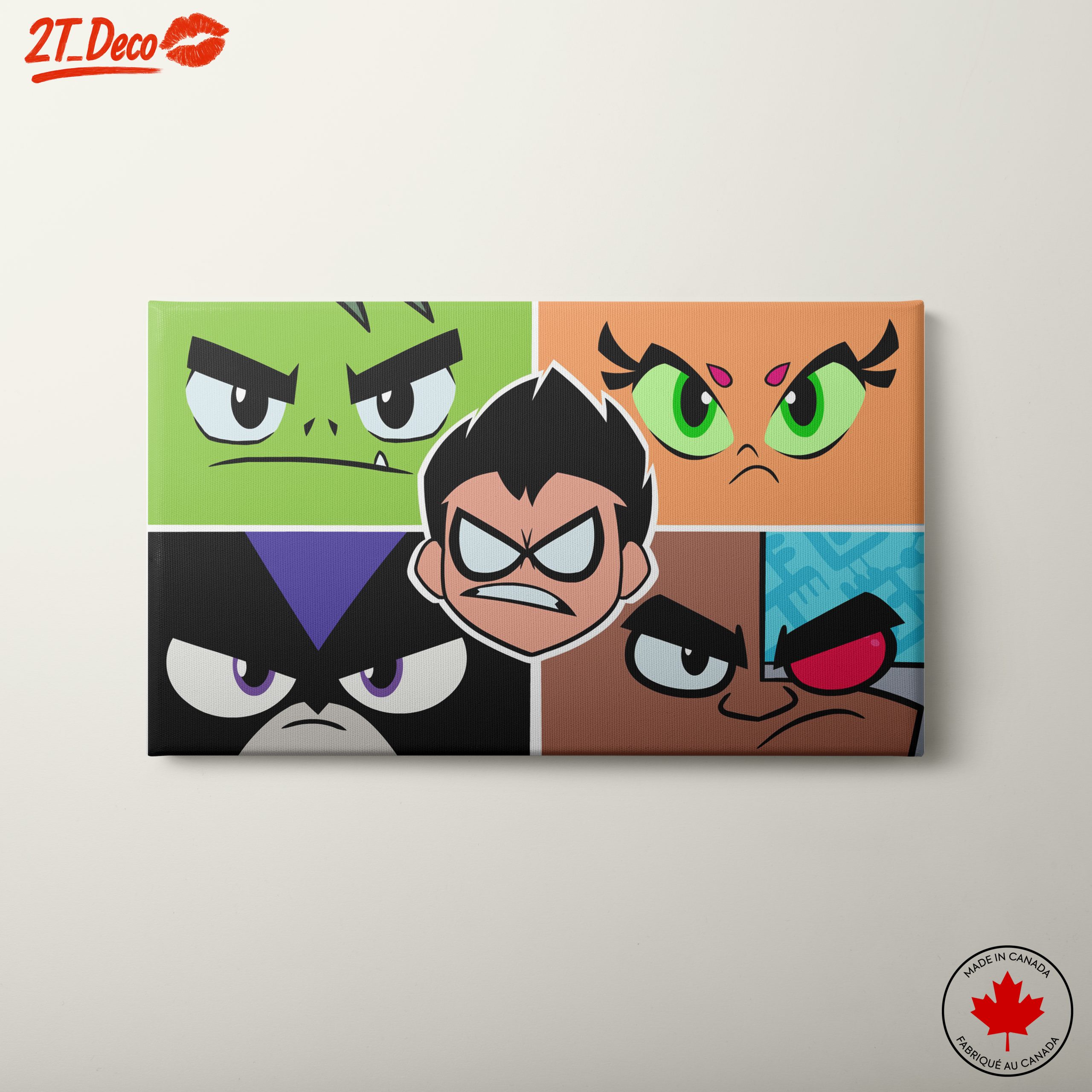 Teen Titans Character Art Featuring Iconic Heroes