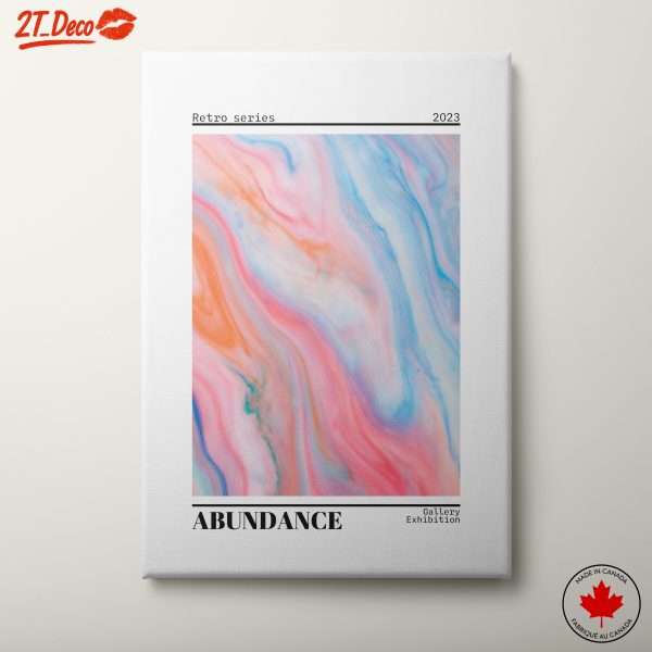Colorful Abstract Artwork Featuring Fluid Shapes