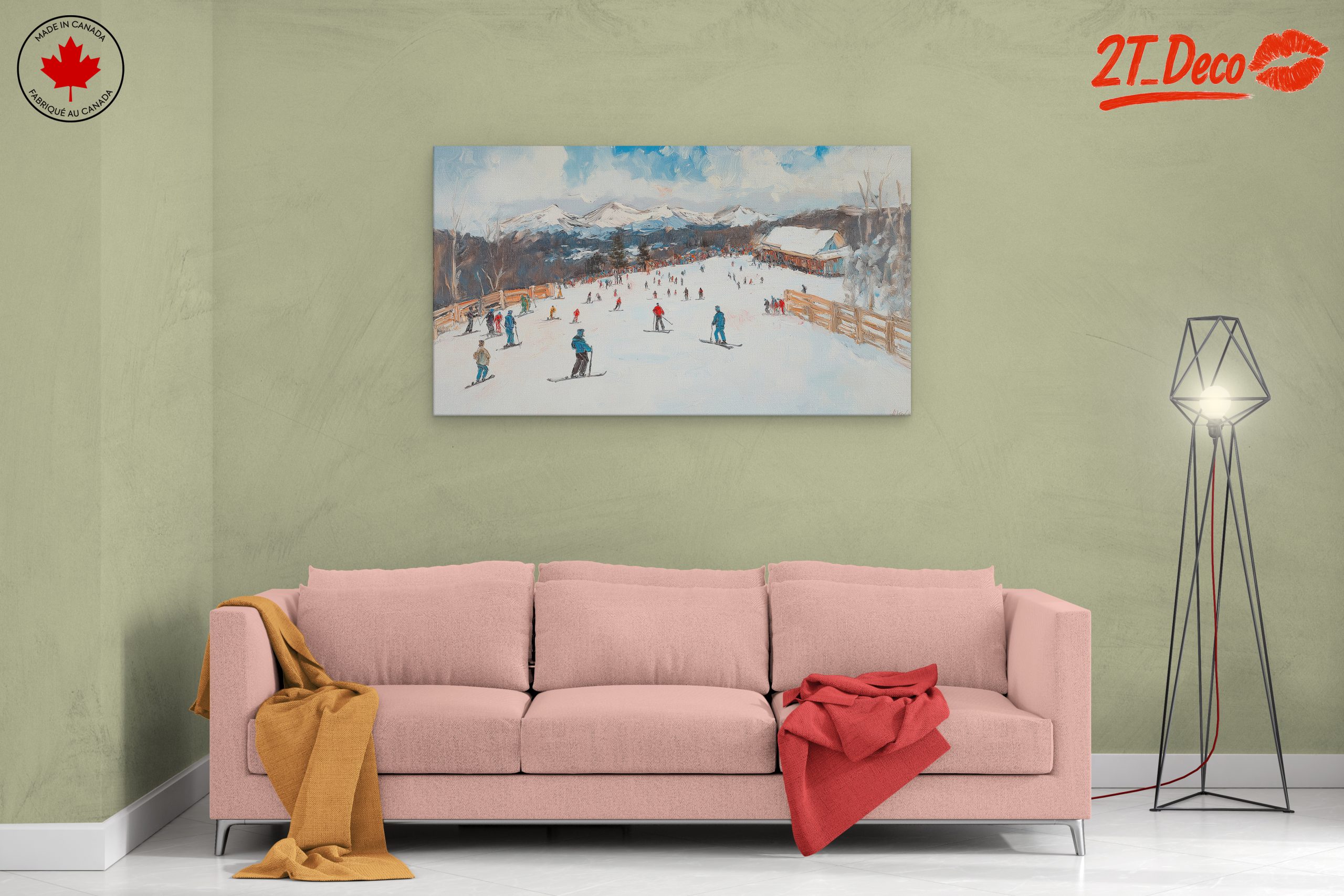 Scenic Winter Ski Resort Landscape - Image 2