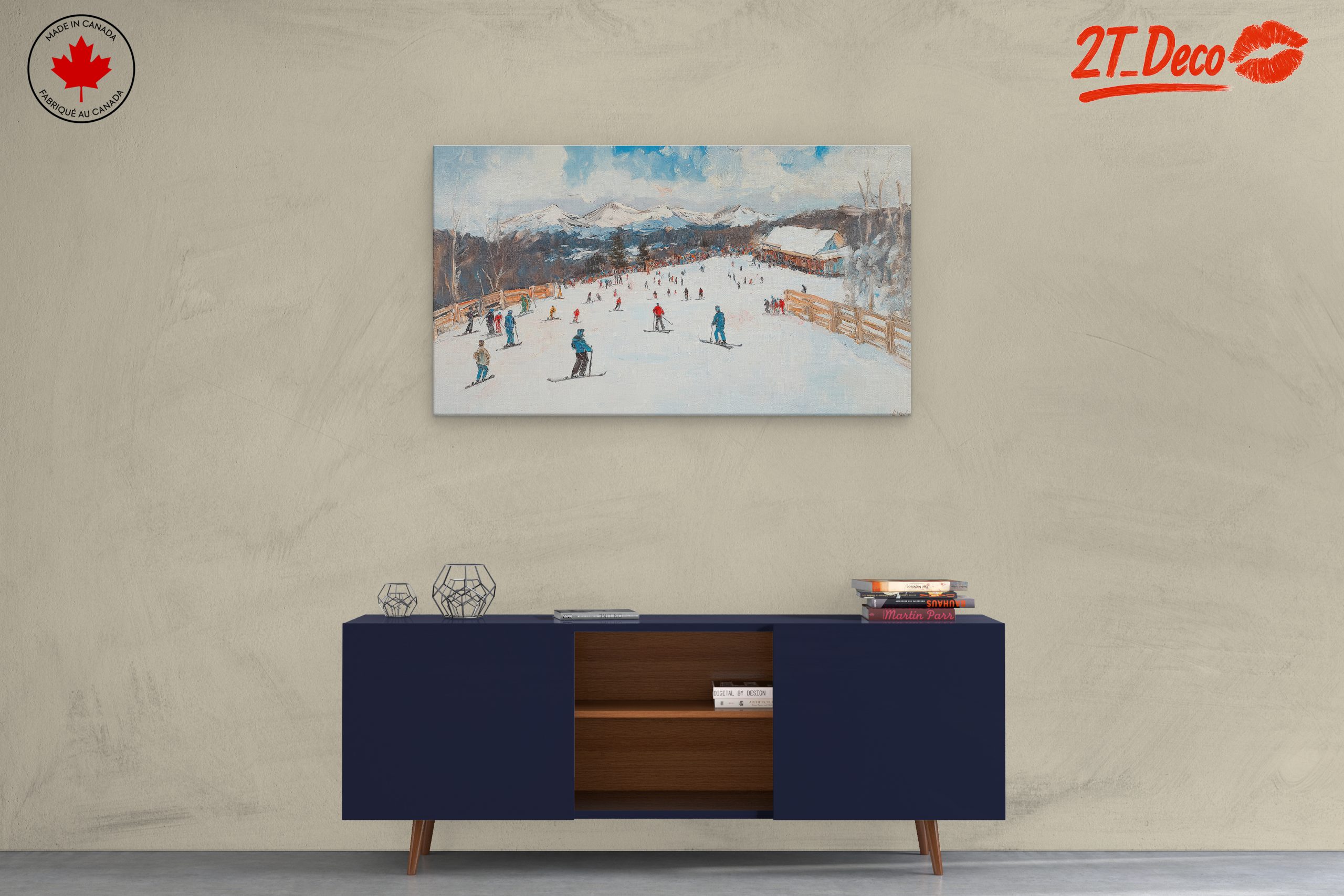 Scenic Winter Ski Resort Landscape - Image 3
