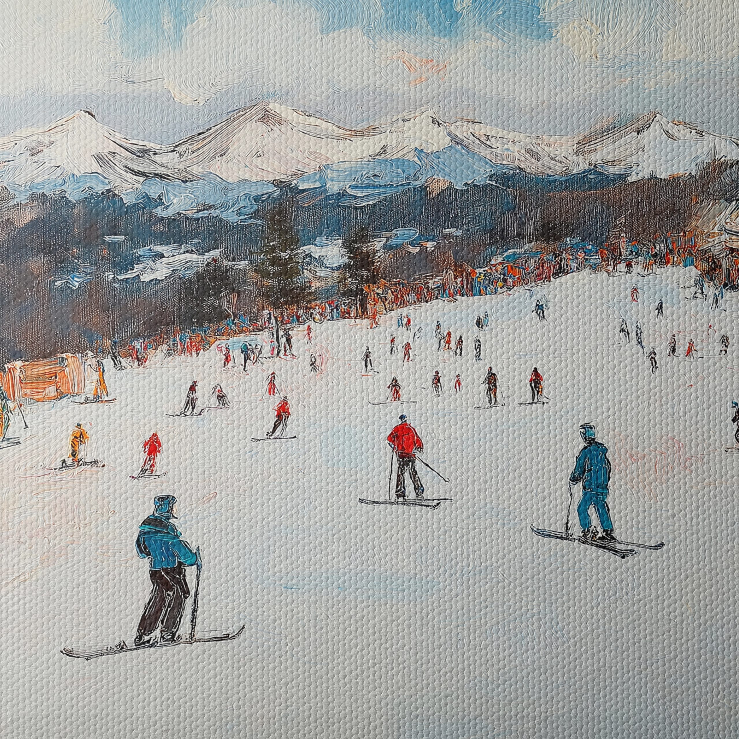 Scenic Winter Ski Resort Landscape - Image 4