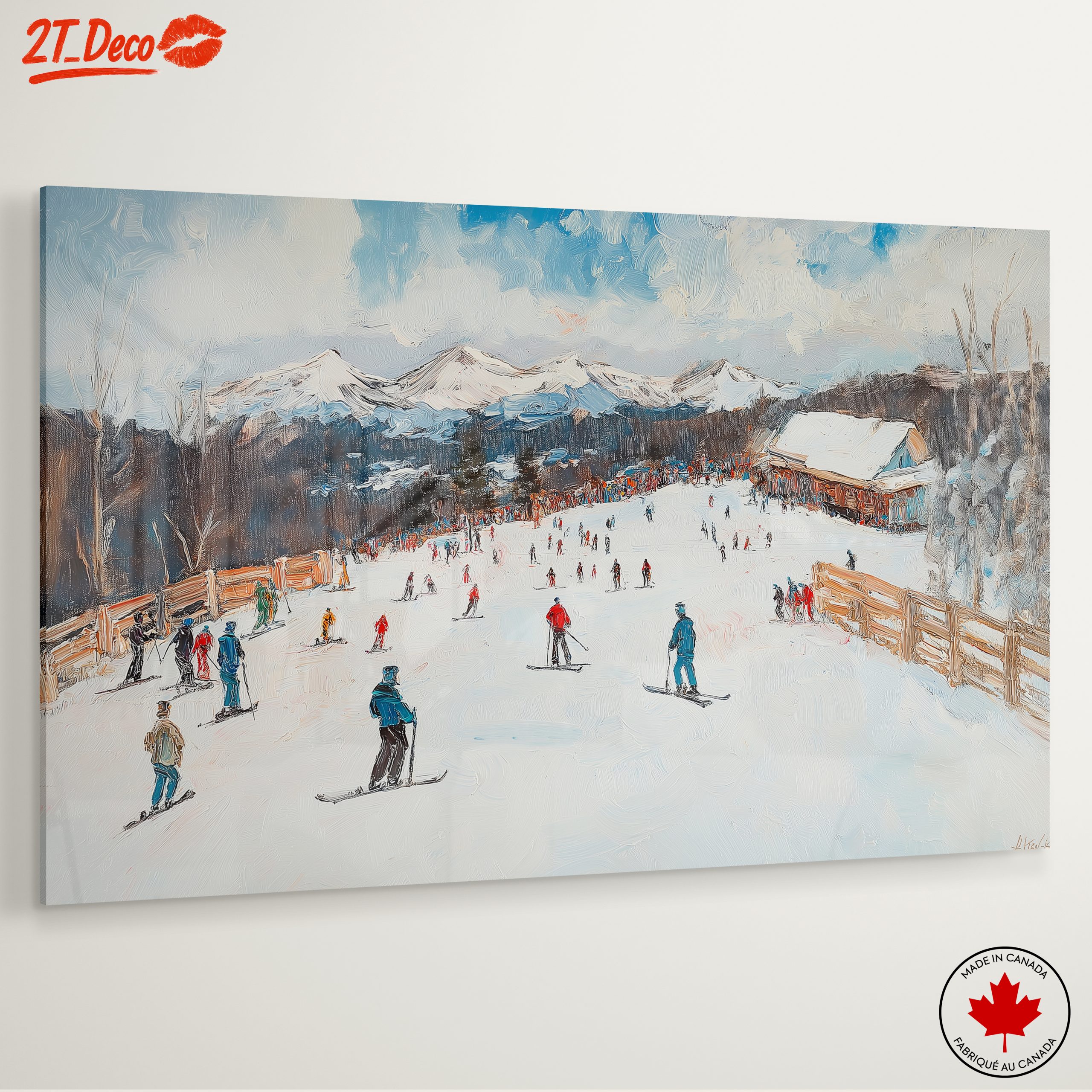 Scenic Winter Ski Resort Landscape - Image 6