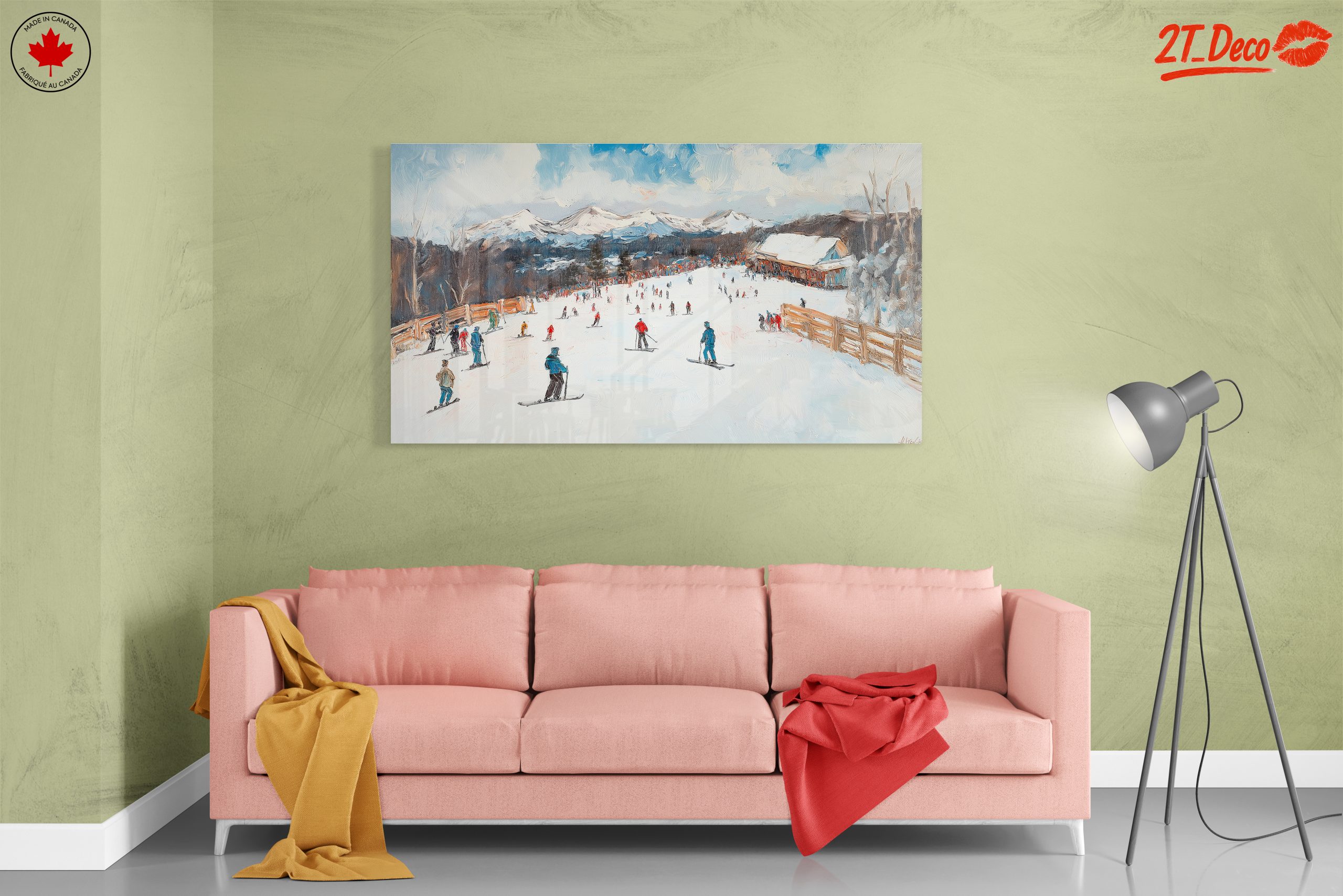 Scenic Winter Ski Resort Landscape - Image 7