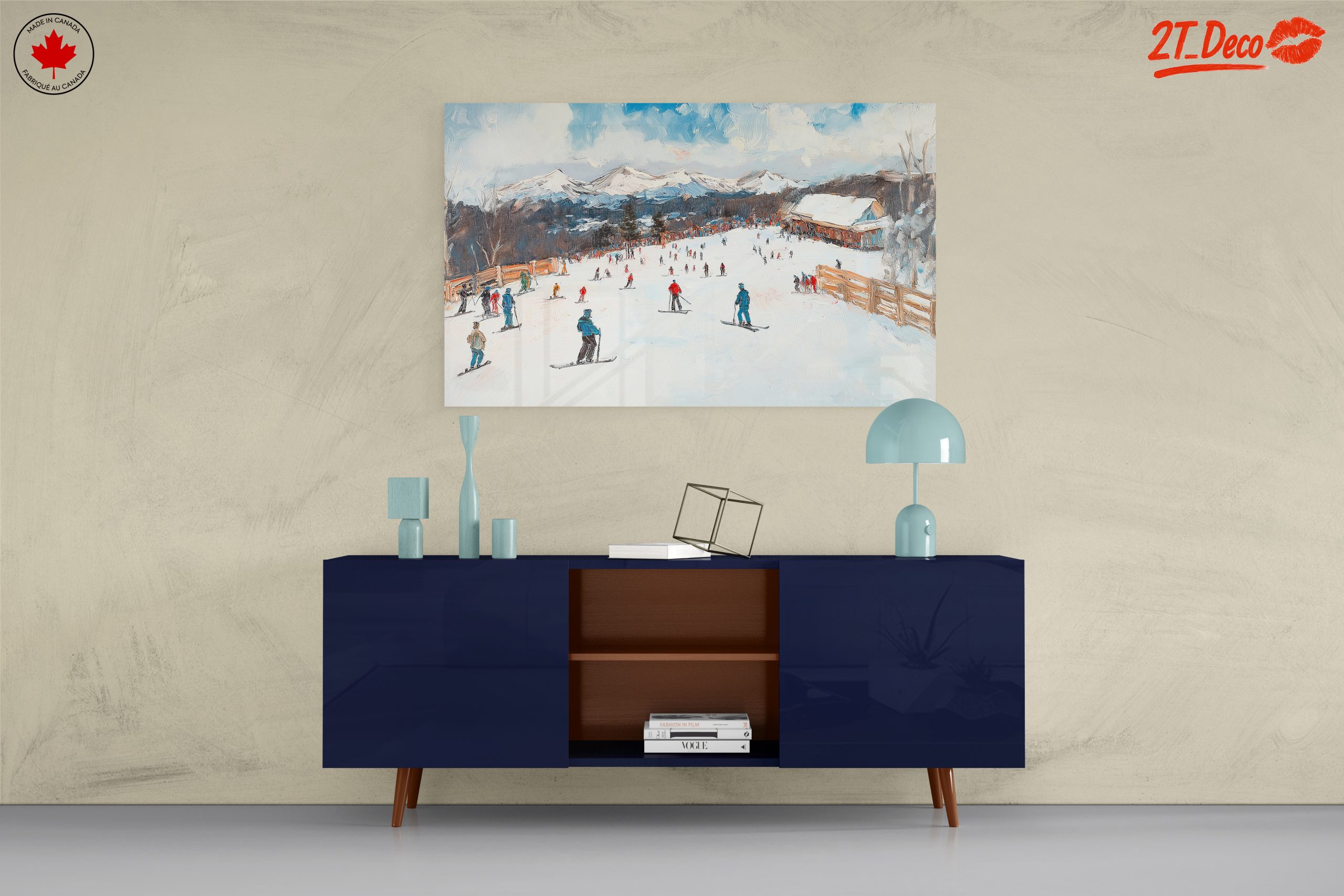 Scenic Winter Ski Resort Landscape - Image 8