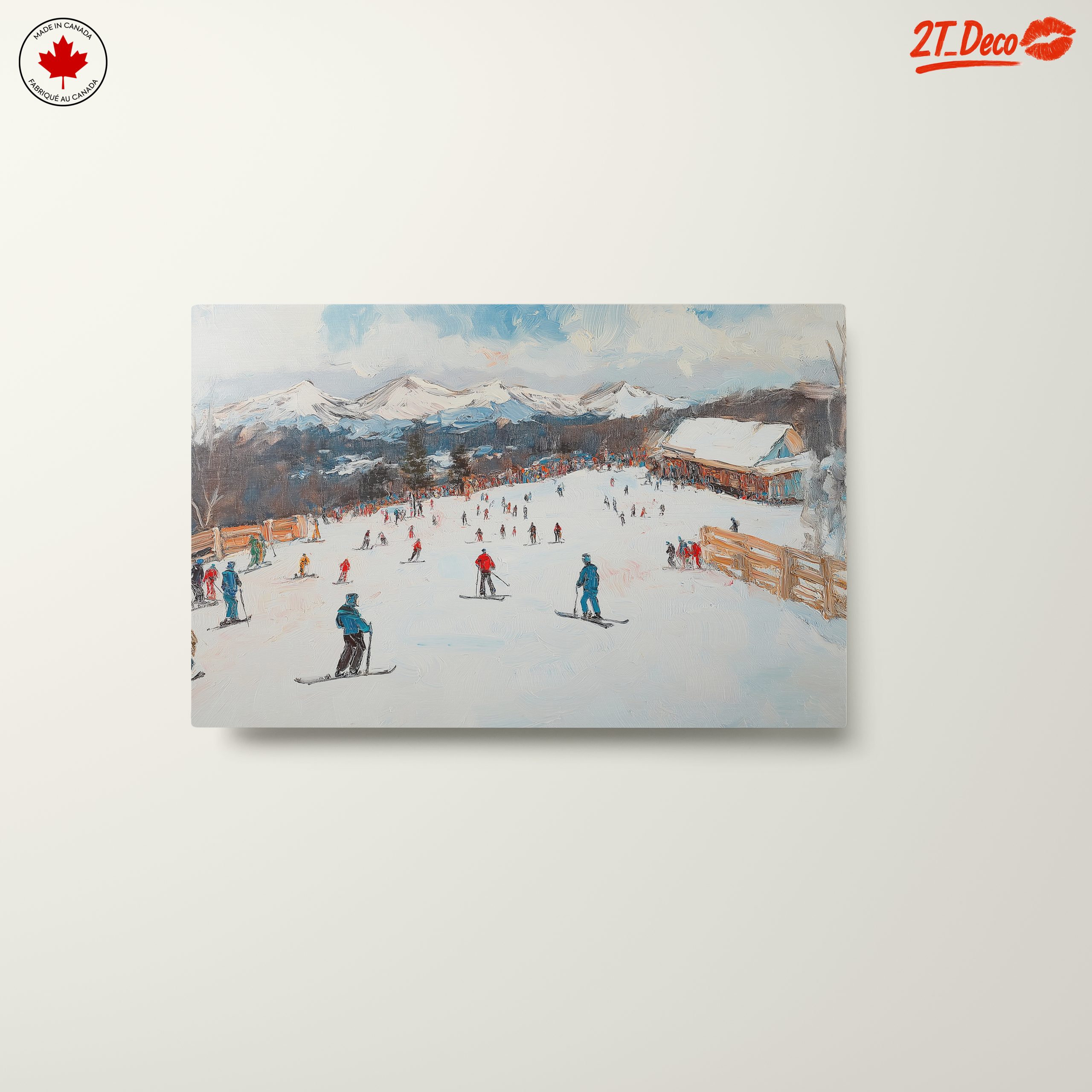 Scenic Winter Ski Resort Landscape - Image 10