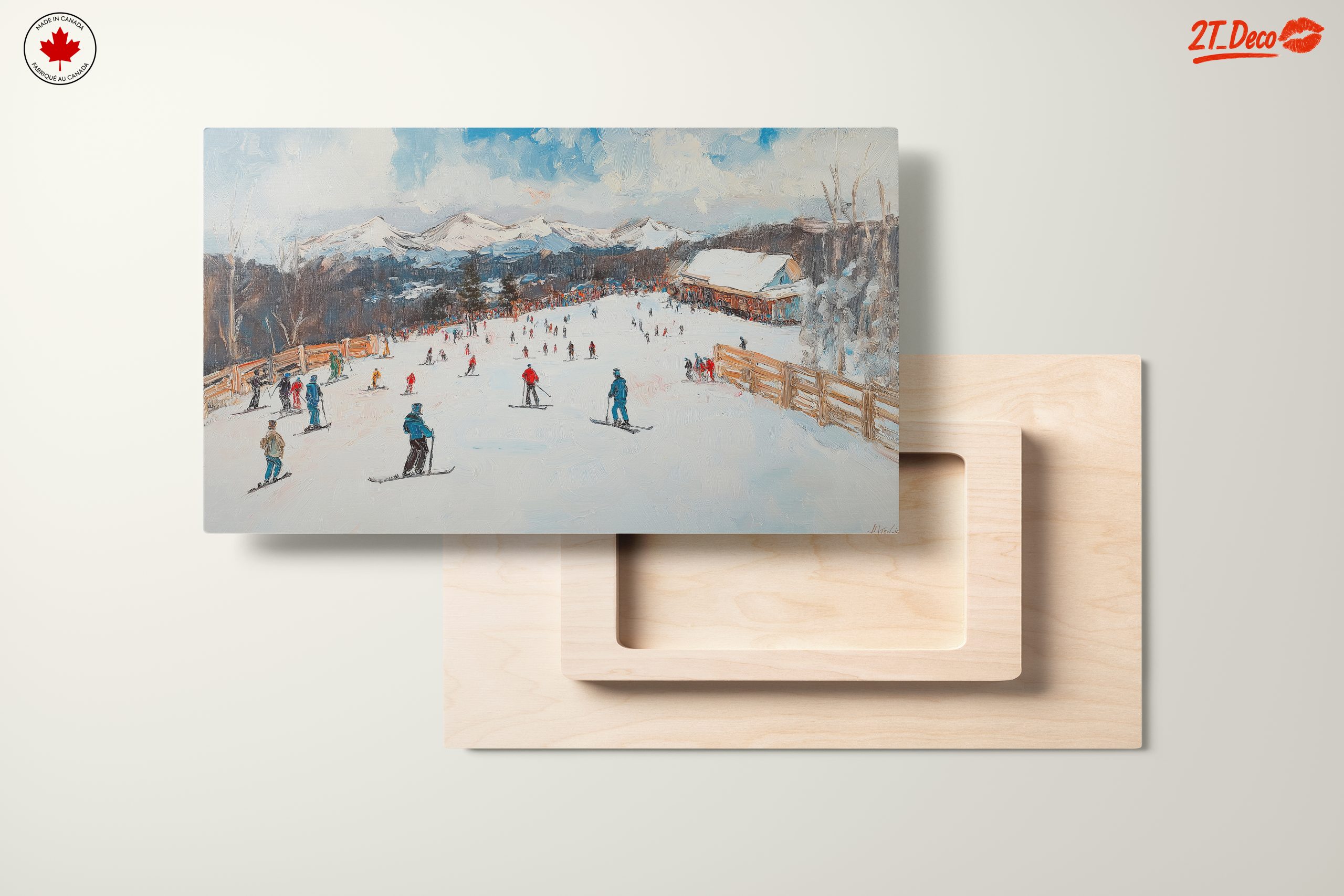 Scenic Winter Ski Resort Landscape - Image 11