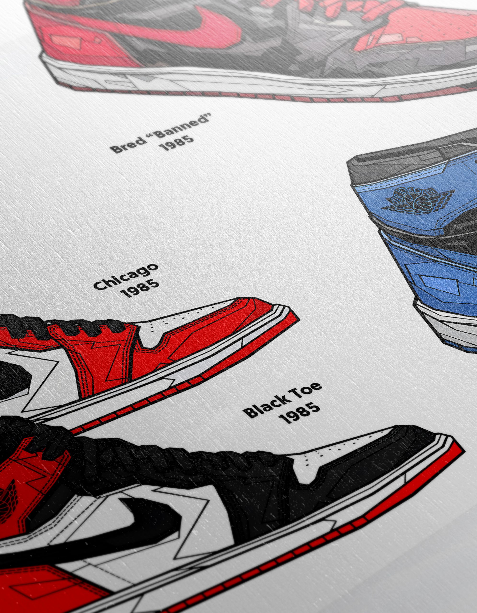 Iconic Sneaker Designs in Sports Silhouette - Image 12