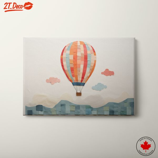 Vibrant Hot Air Balloon Adventure Landscape