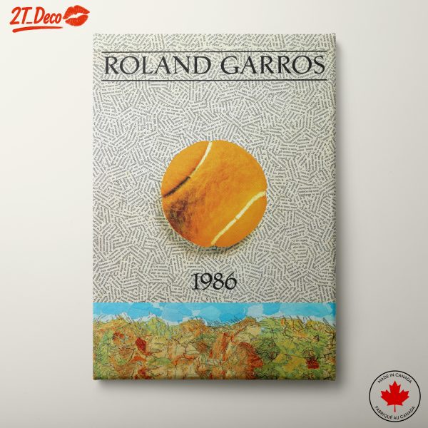 Roland Garros Tennis Artwork 1986