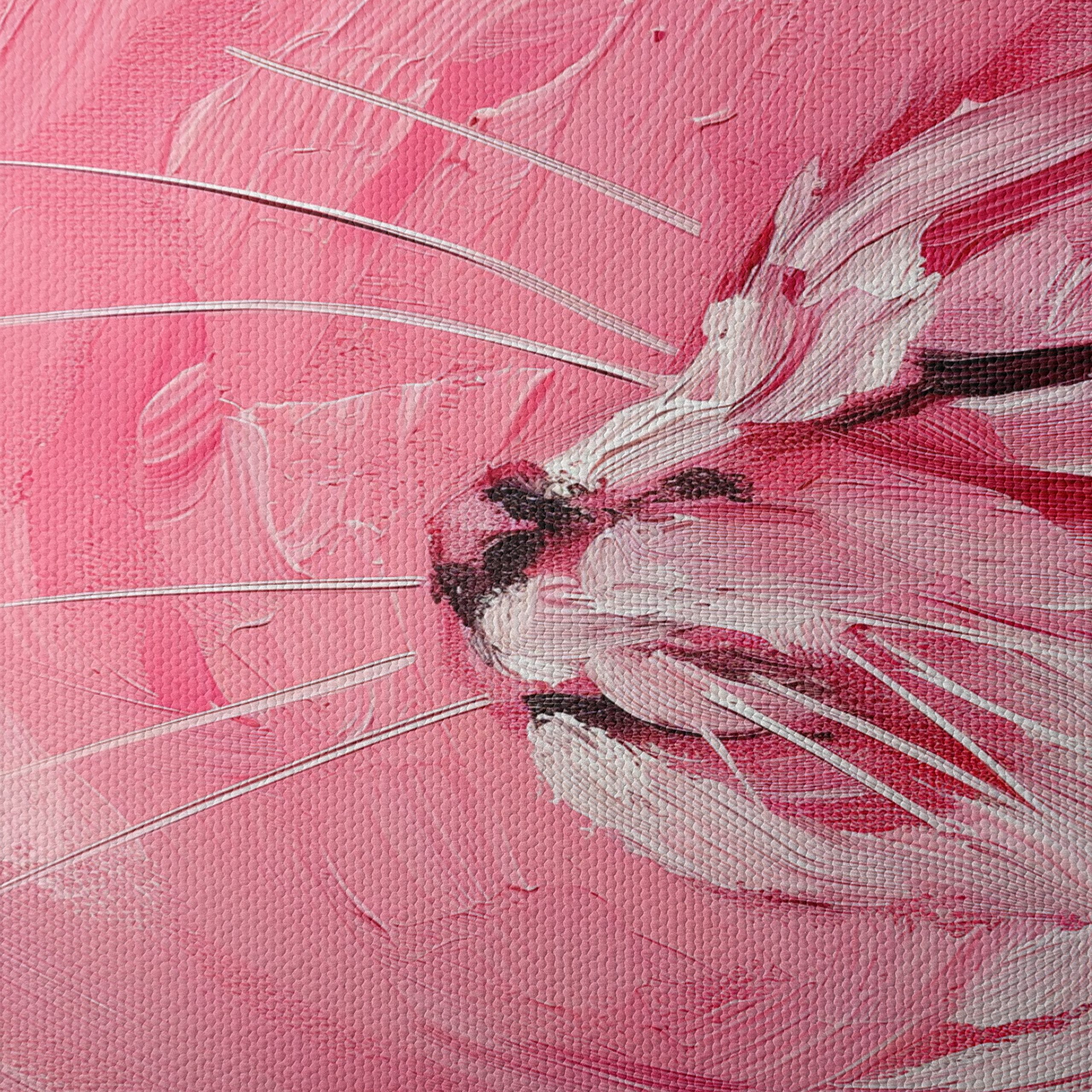 Vibrant Cat Art in Pink Hues - Image 4