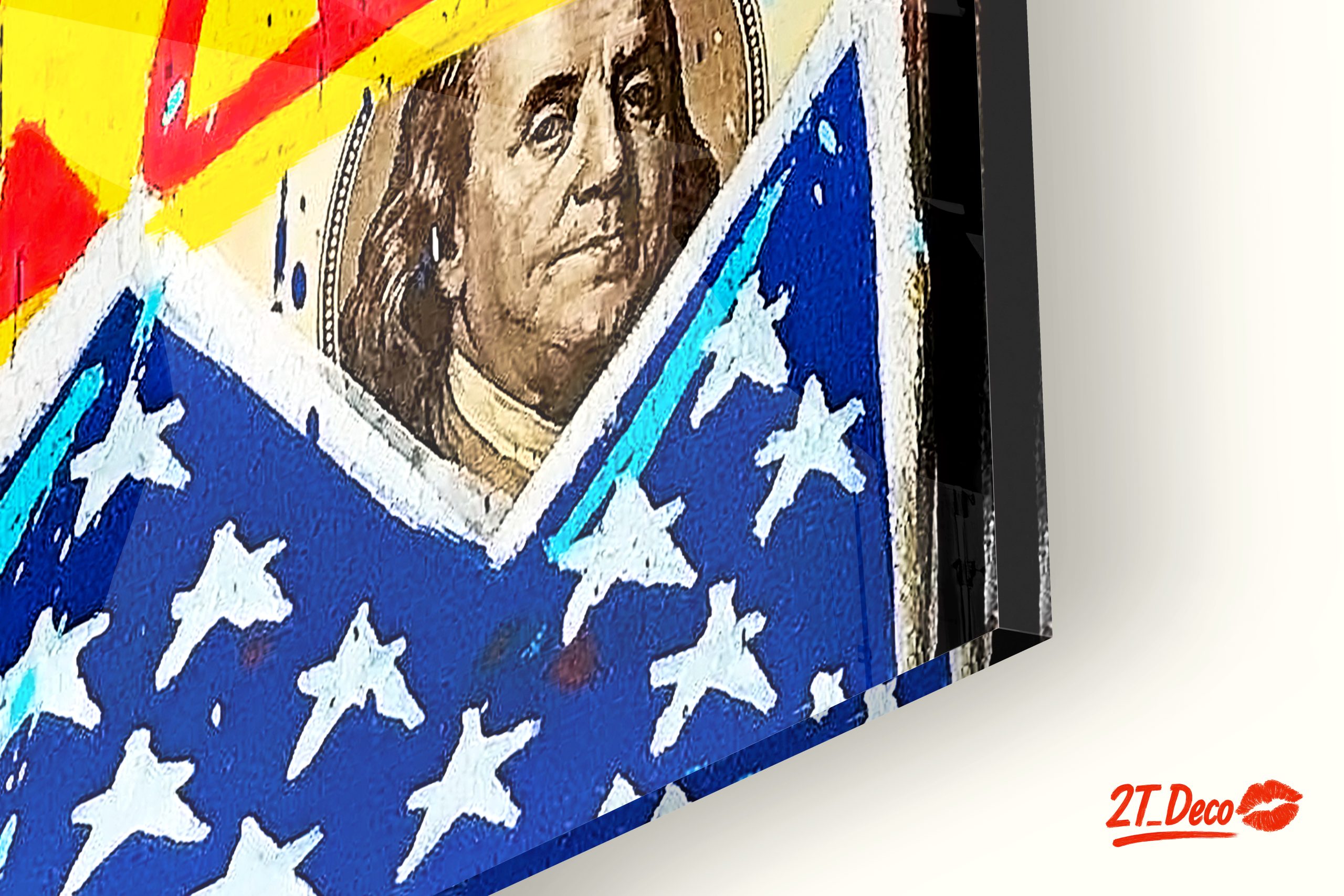 Dynamic Captain America Artwork in Bold Colors - Image 9