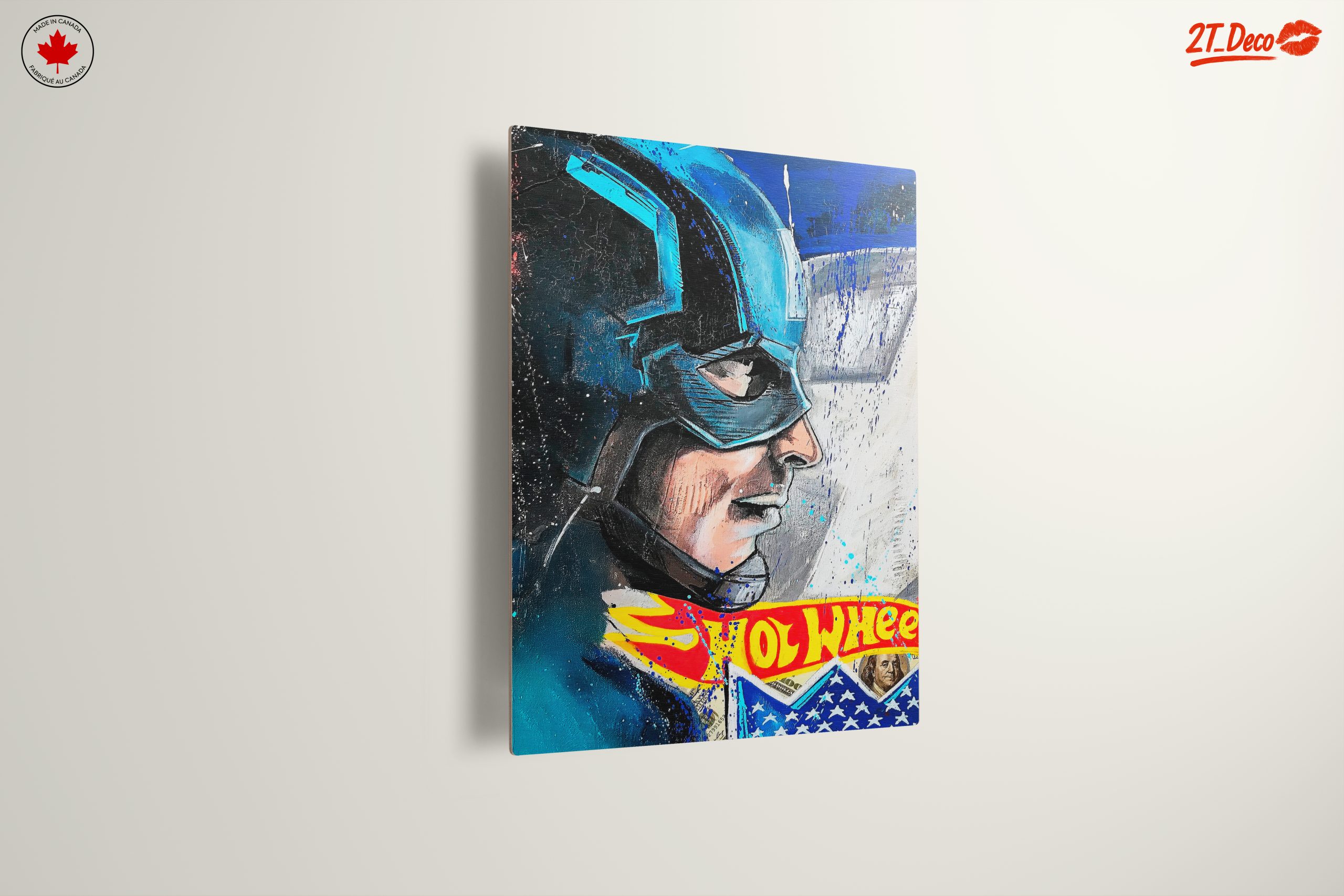 Dynamic Captain America Artwork in Bold Colors - Image 13