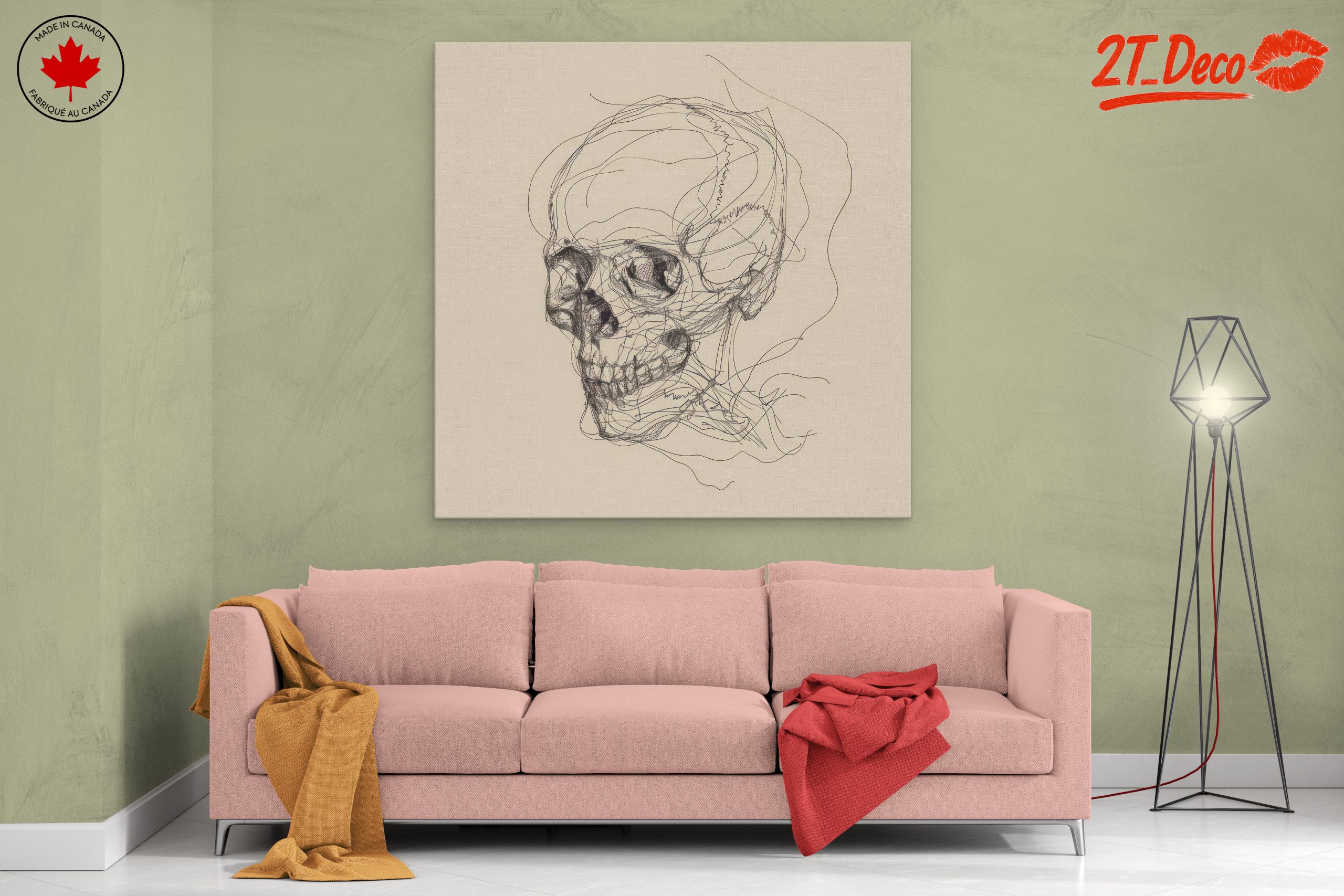 Stylized Skull Portrait Art - Image 2