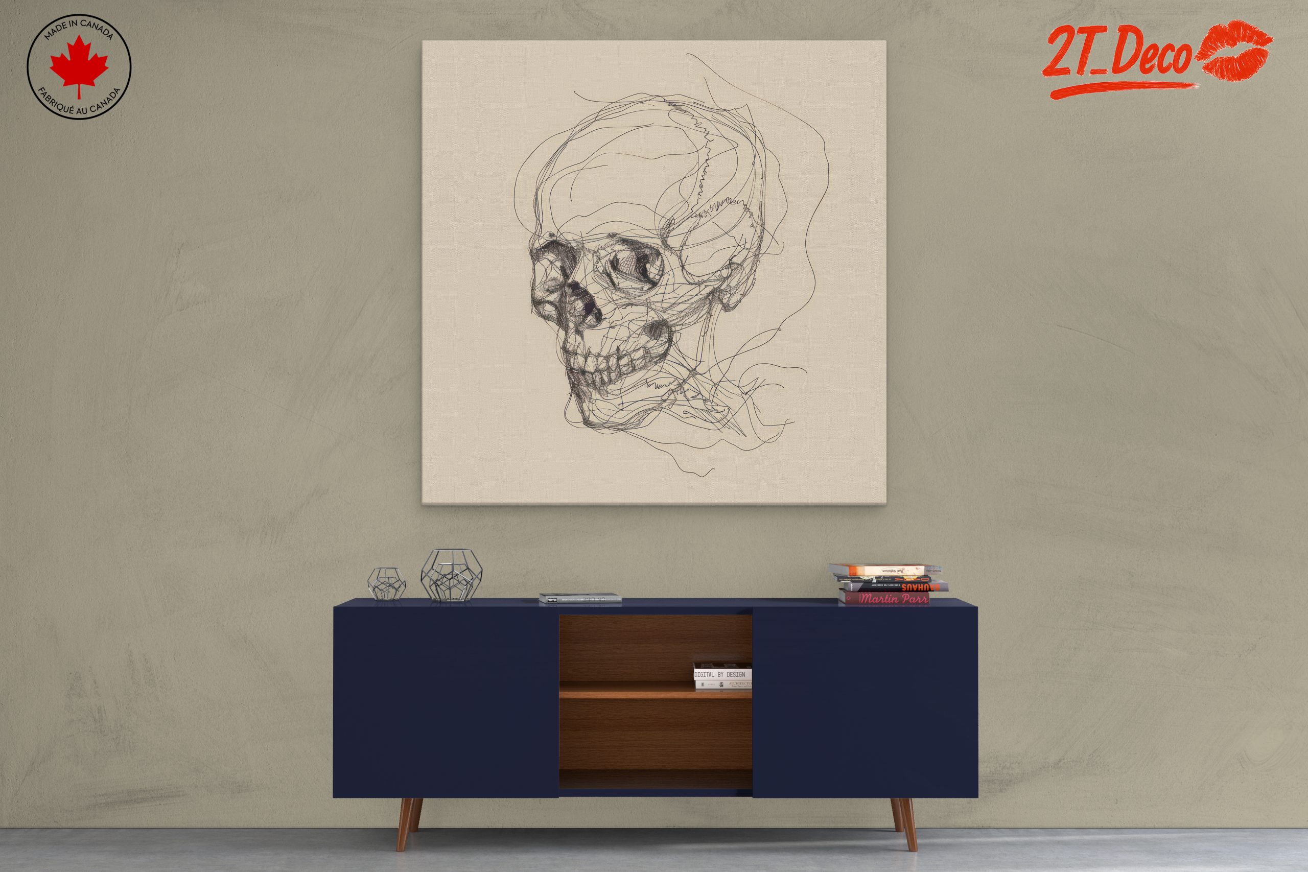 Stylized Skull Portrait Art - Image 3
