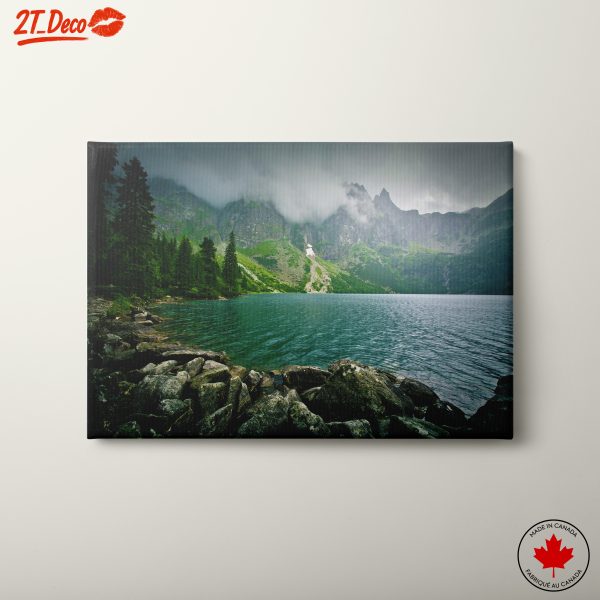 Serene Mountain Lake Scene