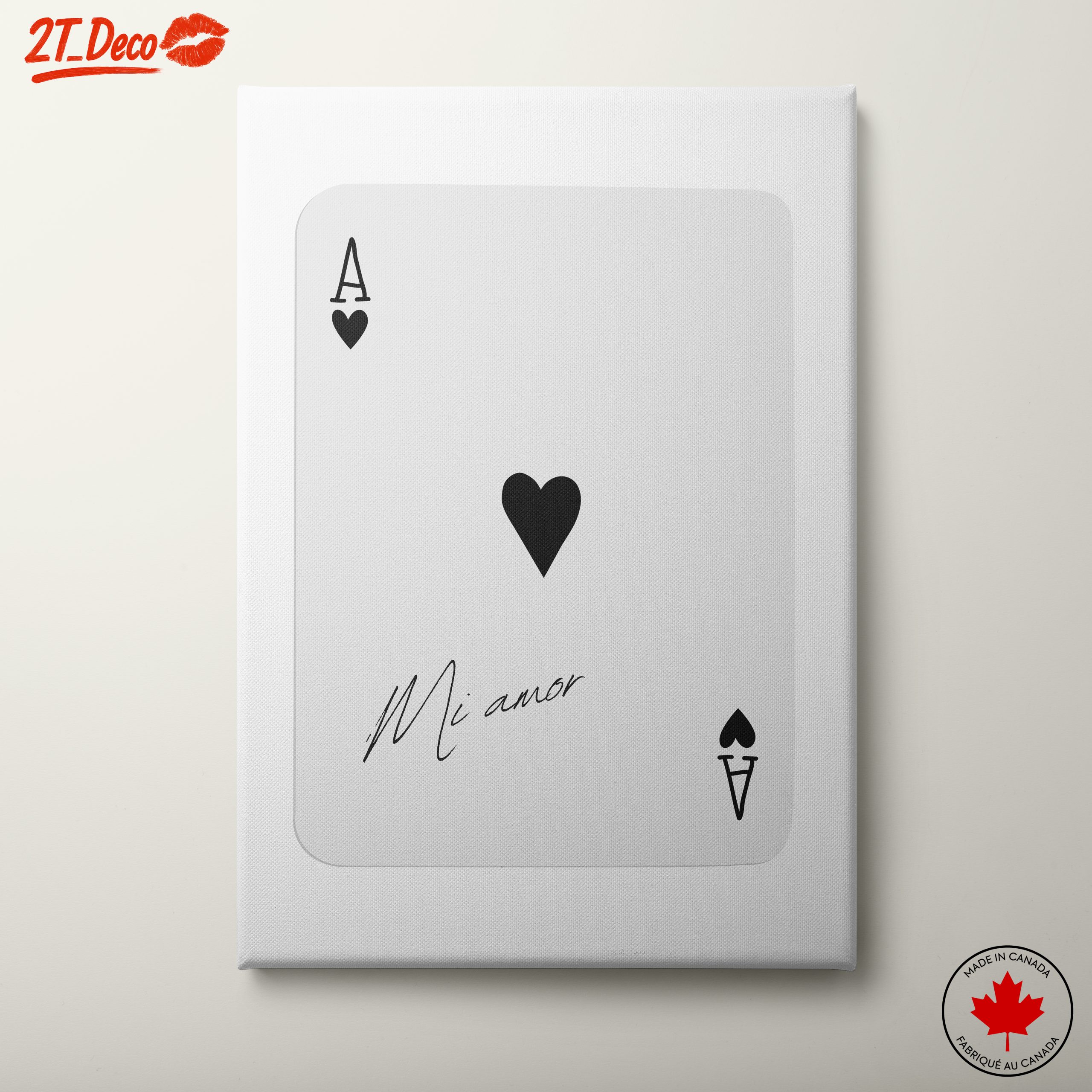 Ace of Hearts Playing Card Art 9