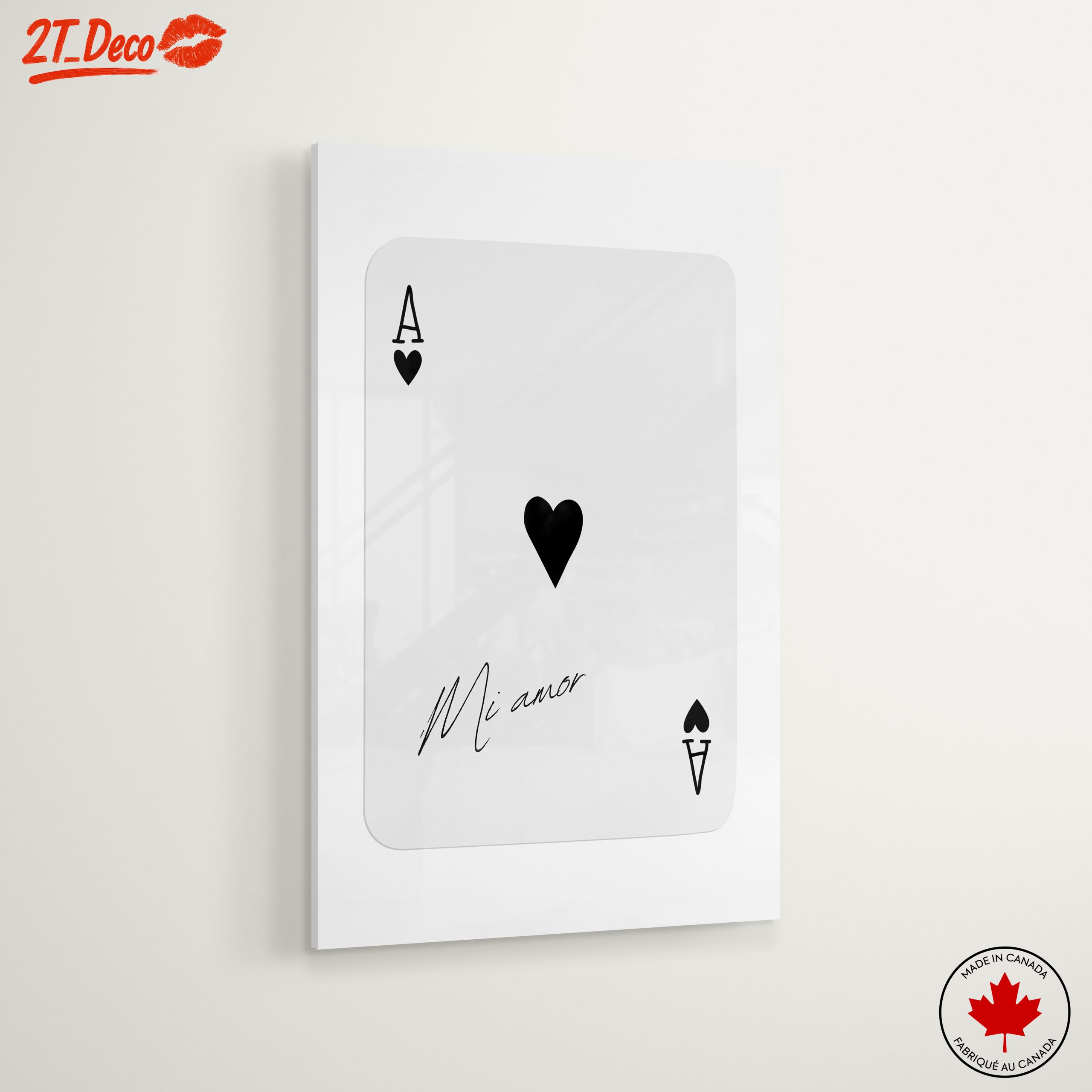 Ace of Hearts Playing Card Art 9 - Image 6