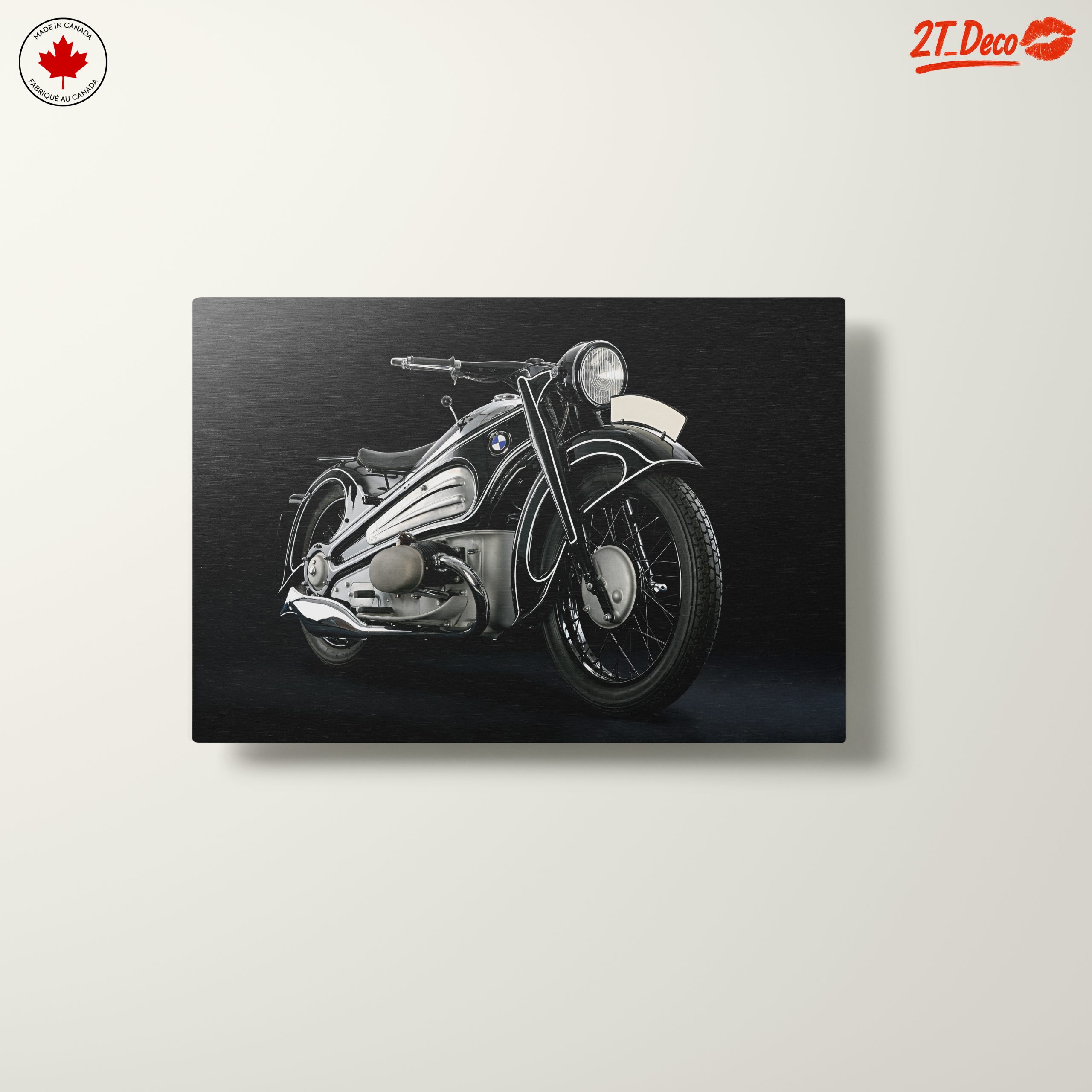 Vintage BMW Motorcycle Art - Image 10