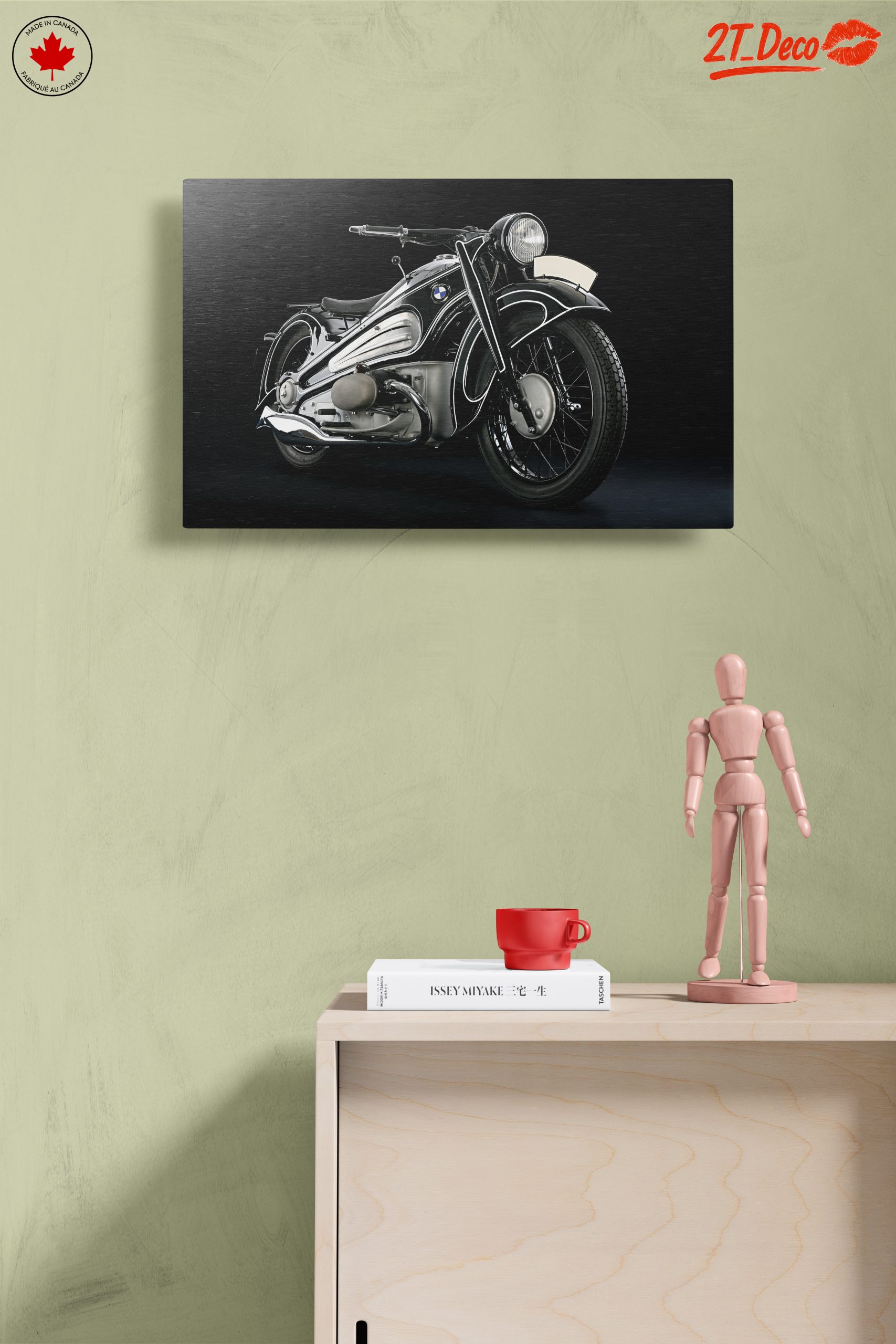 Vintage BMW Motorcycle Art - Image 14
