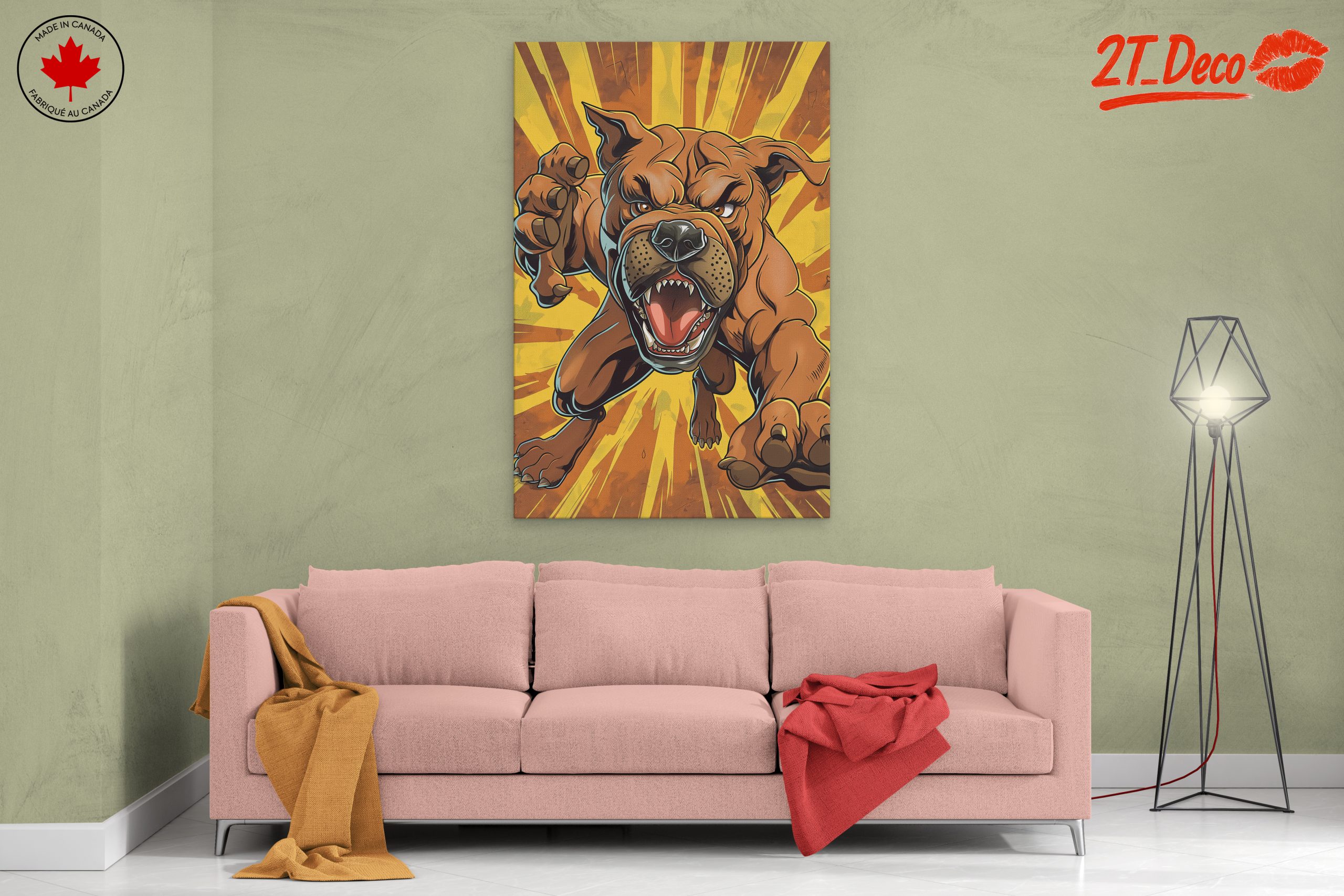 Dynamic Artistic Dog Illustration - Image 2