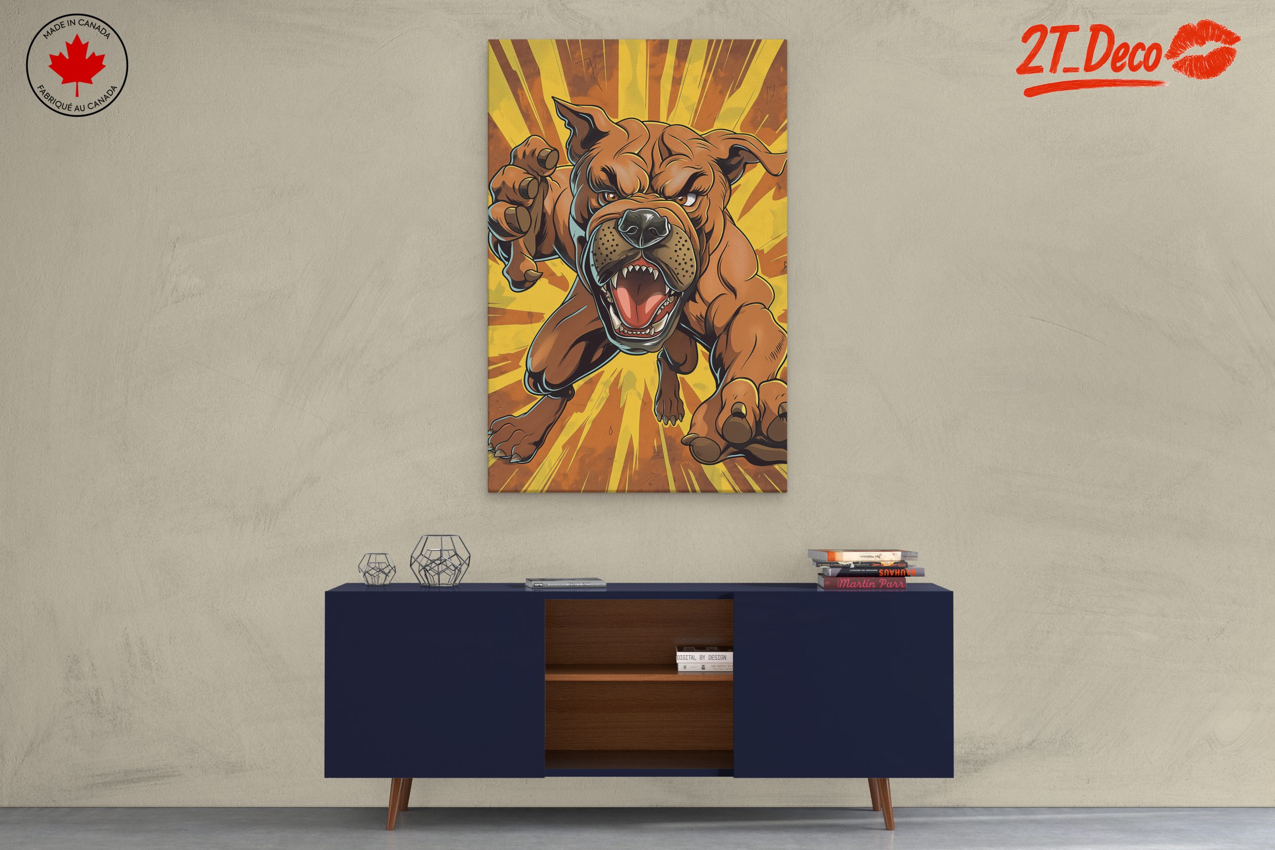 Dynamic Artistic Dog Illustration - Image 3